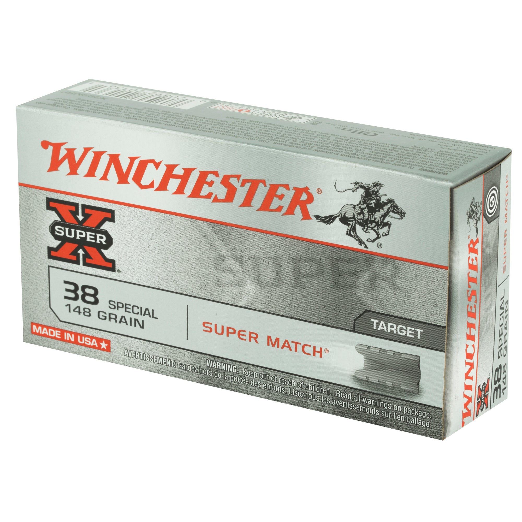 Winchester Ammunition Power Point 38 Special 148-Grain Lead Wadcutter Ammunition, 50 Rounds per Box
