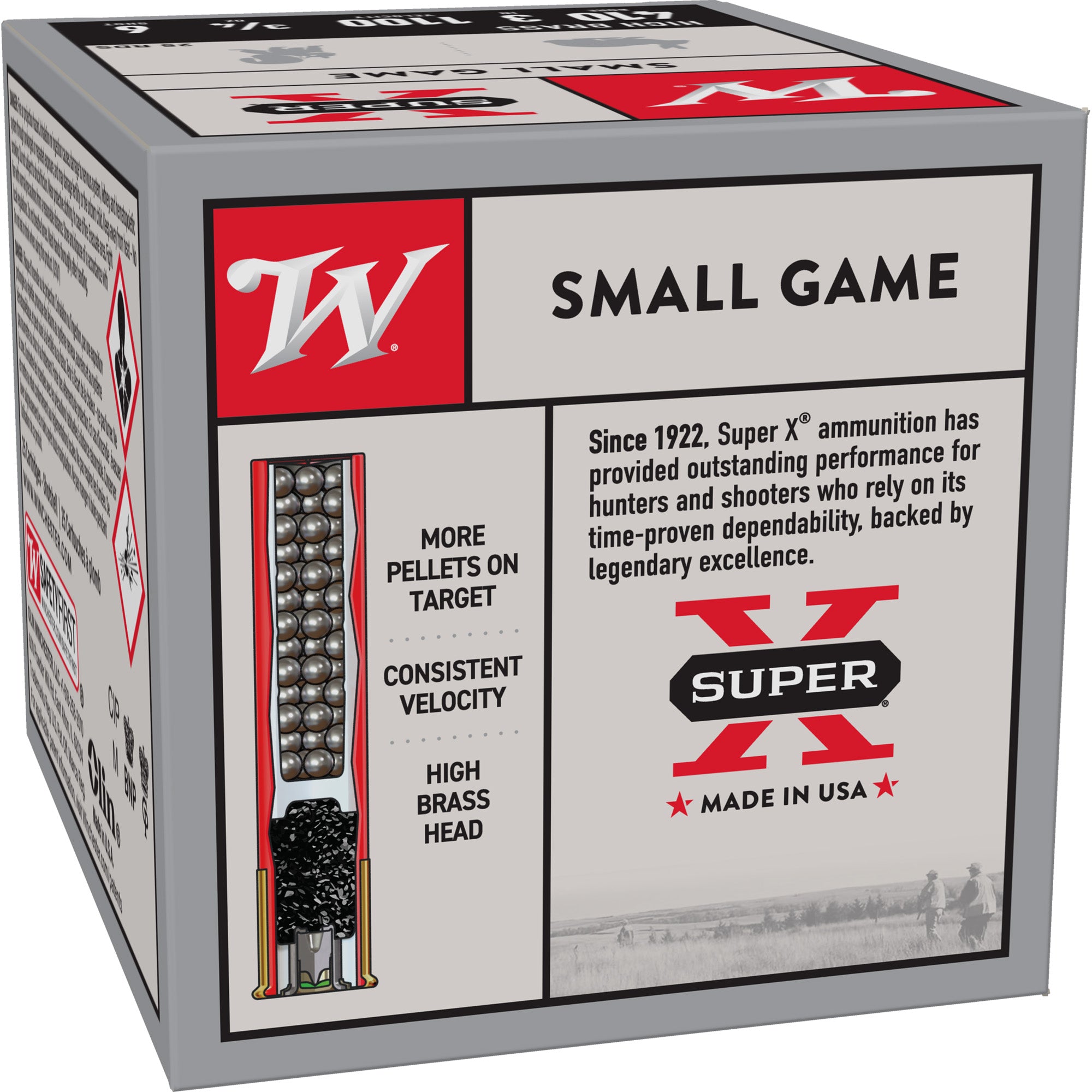 Winchester Ammunition Power Point Shotshell 410 Bore, 3/4 oz, #6 Shot - 25 Rounds per Box