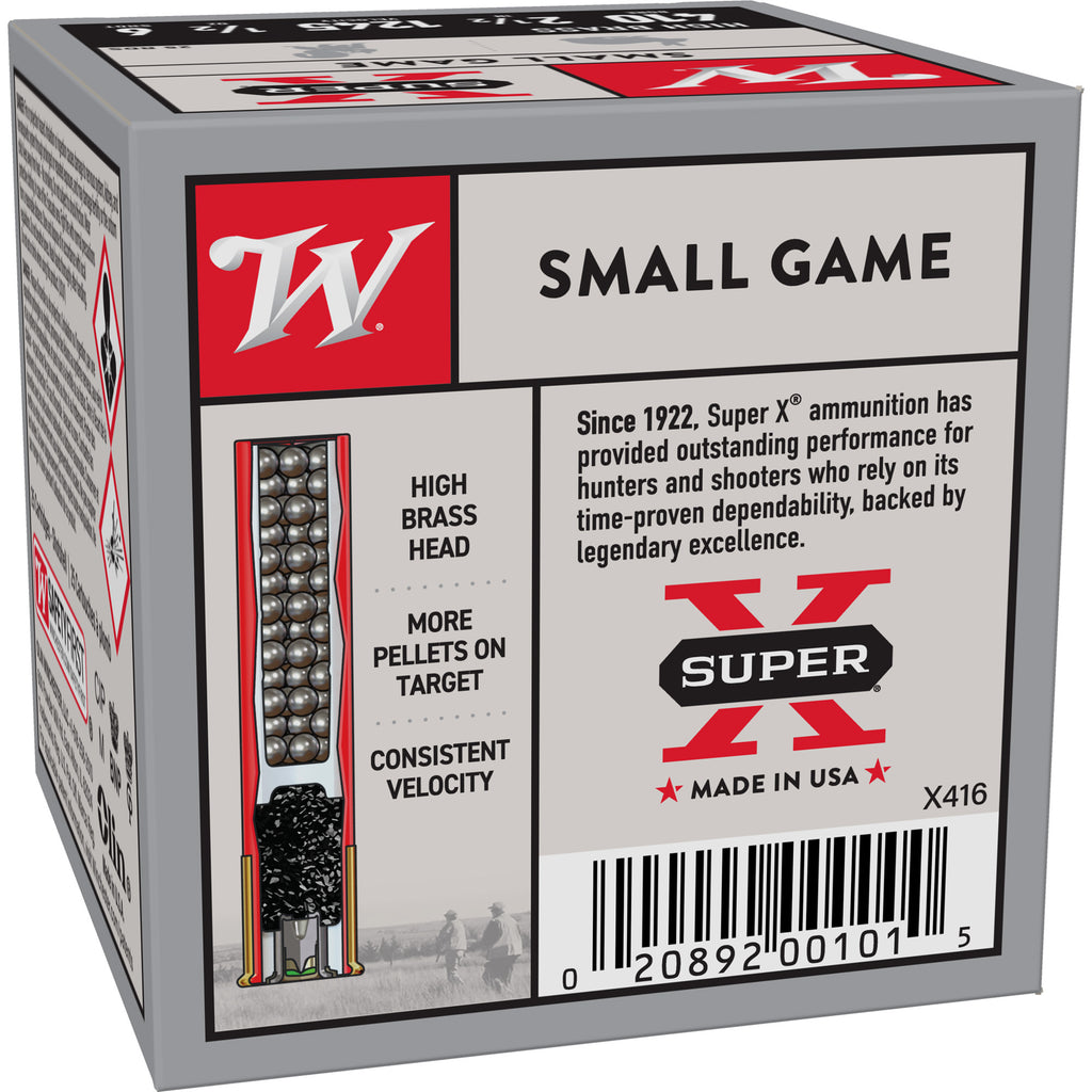 Winchester Ammunition Power Point 410 Bore Shotshell, 2.5 Inch, #6 Shot, 1/2 Ounce, 25 Rounds per Box