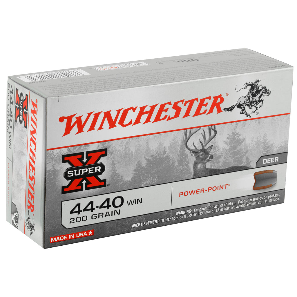 Winchester Ammunition Power Point .44-40 Winchester 200 Grain Ammunition - 50 Rounds Per Box