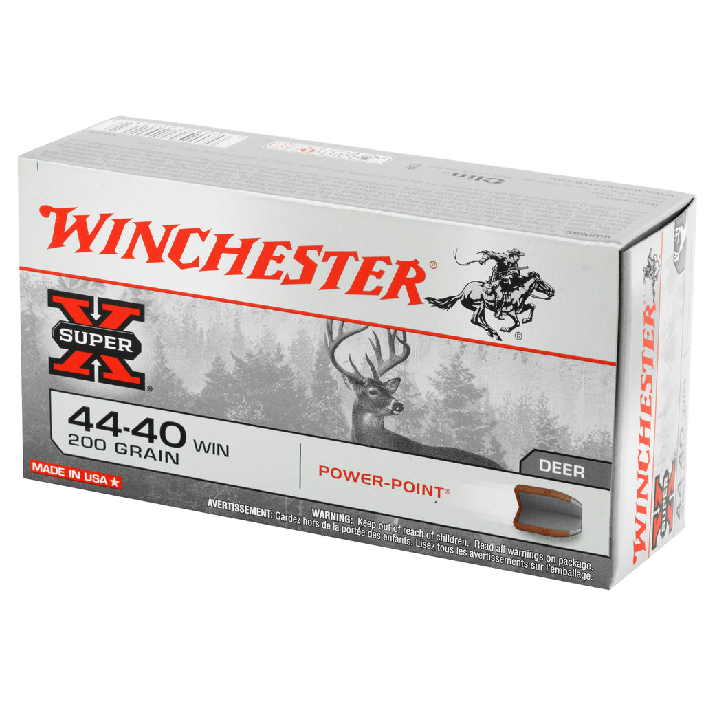 Winchester Ammunition Power Point .44-40 Winchester 200 Grain Ammunition - 50 Rounds Per Box