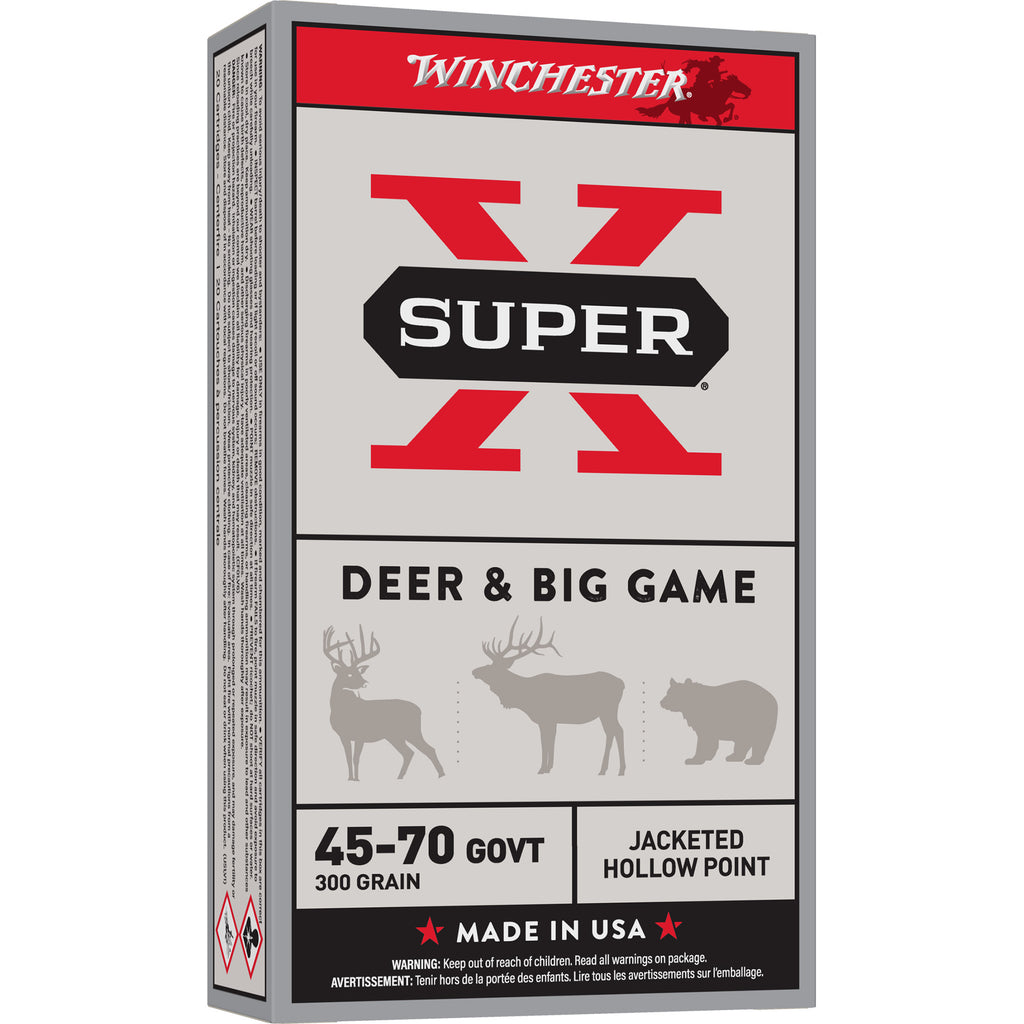 Winchester Ammunition Power Point .45-70 Government 300-Grain Hollow Point Ammunition, 20 Rounds per Box