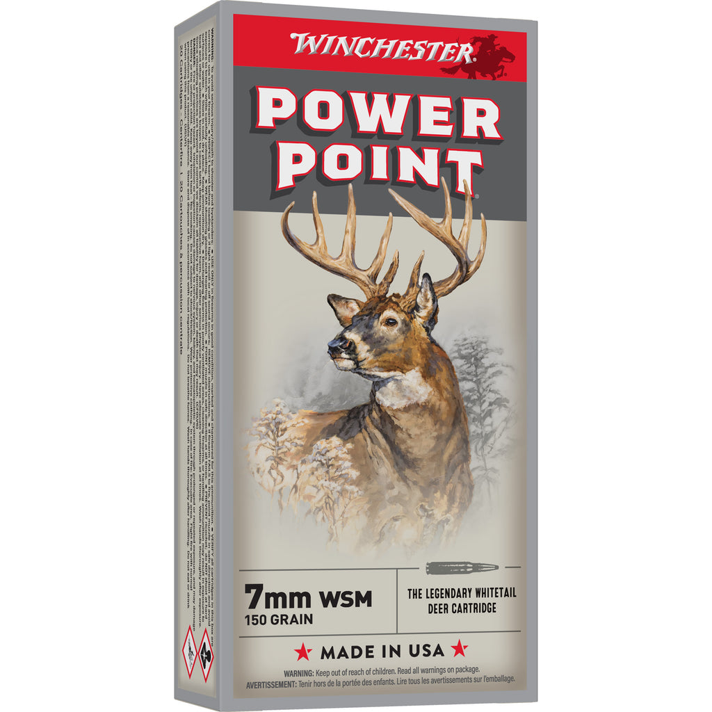 Winchester Ammunition Power Point 7mm WSM 150-Grain Rifle Ammo (20 Rounds Per Box)