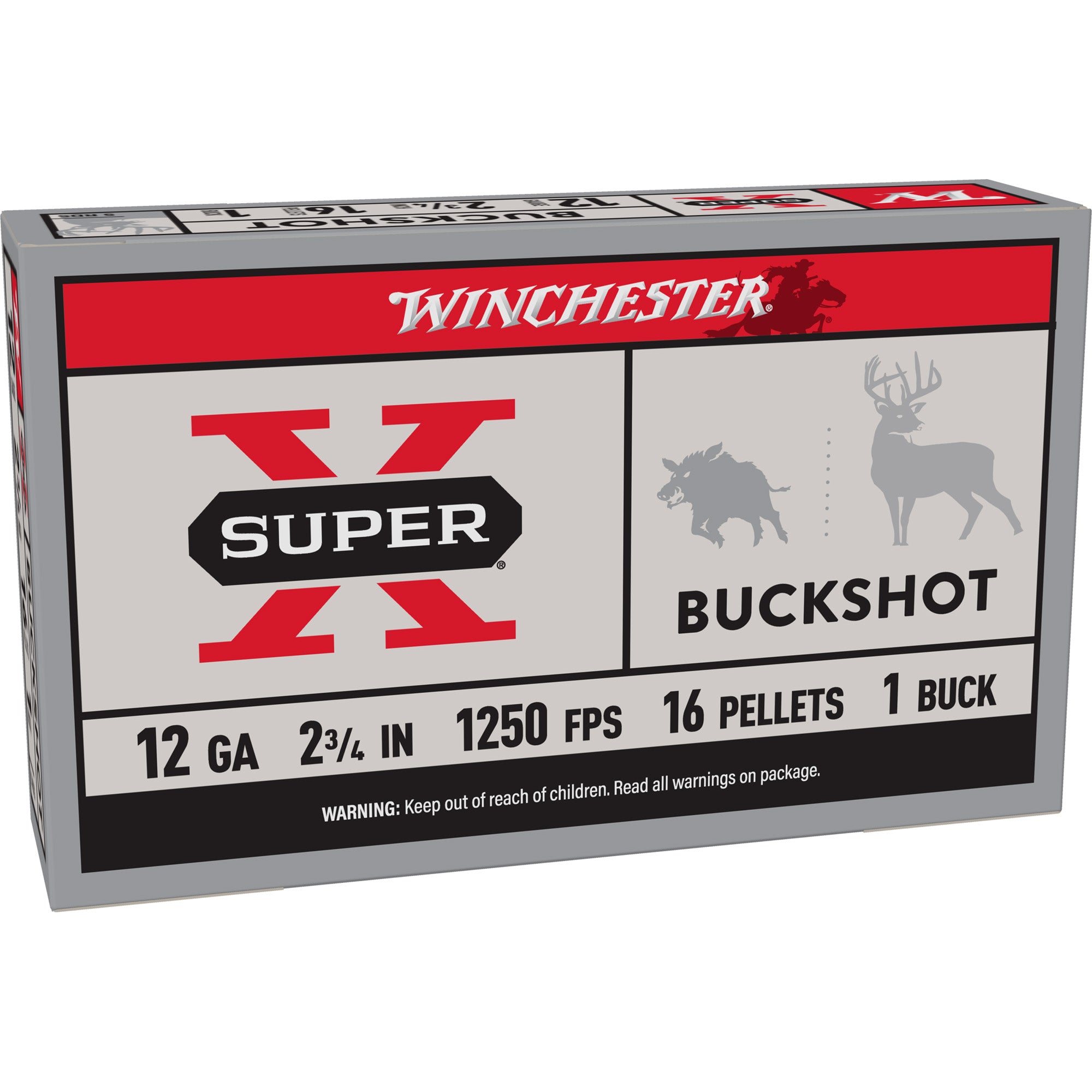 Winchester Ammunition Super-X Power Point 12 Gauge 2.75-Inch 1 Buckshot