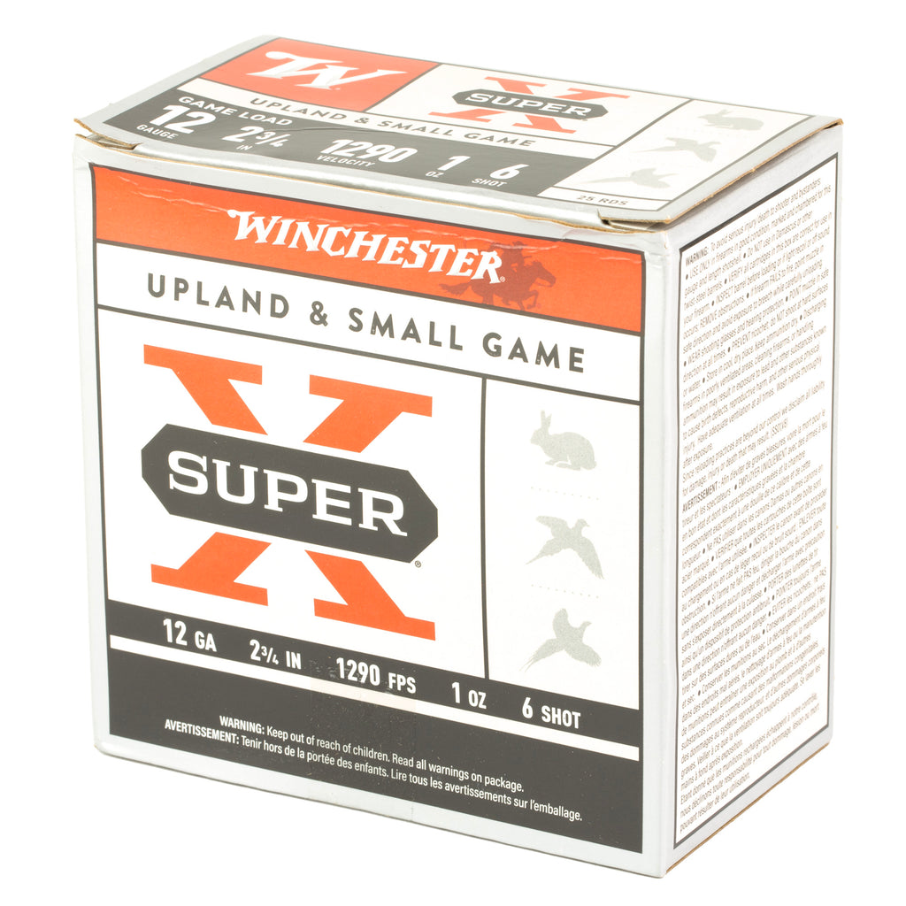 Winchester Ammunition Power Point 12 Gauge Shotshells – #6 Shot, 1 oz, Pack of 25