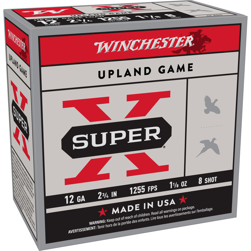 Winchester Ammunition Power Point 12 Gauge Shotshells, 1 1/8 oz #8 - 25 Rounds per Box