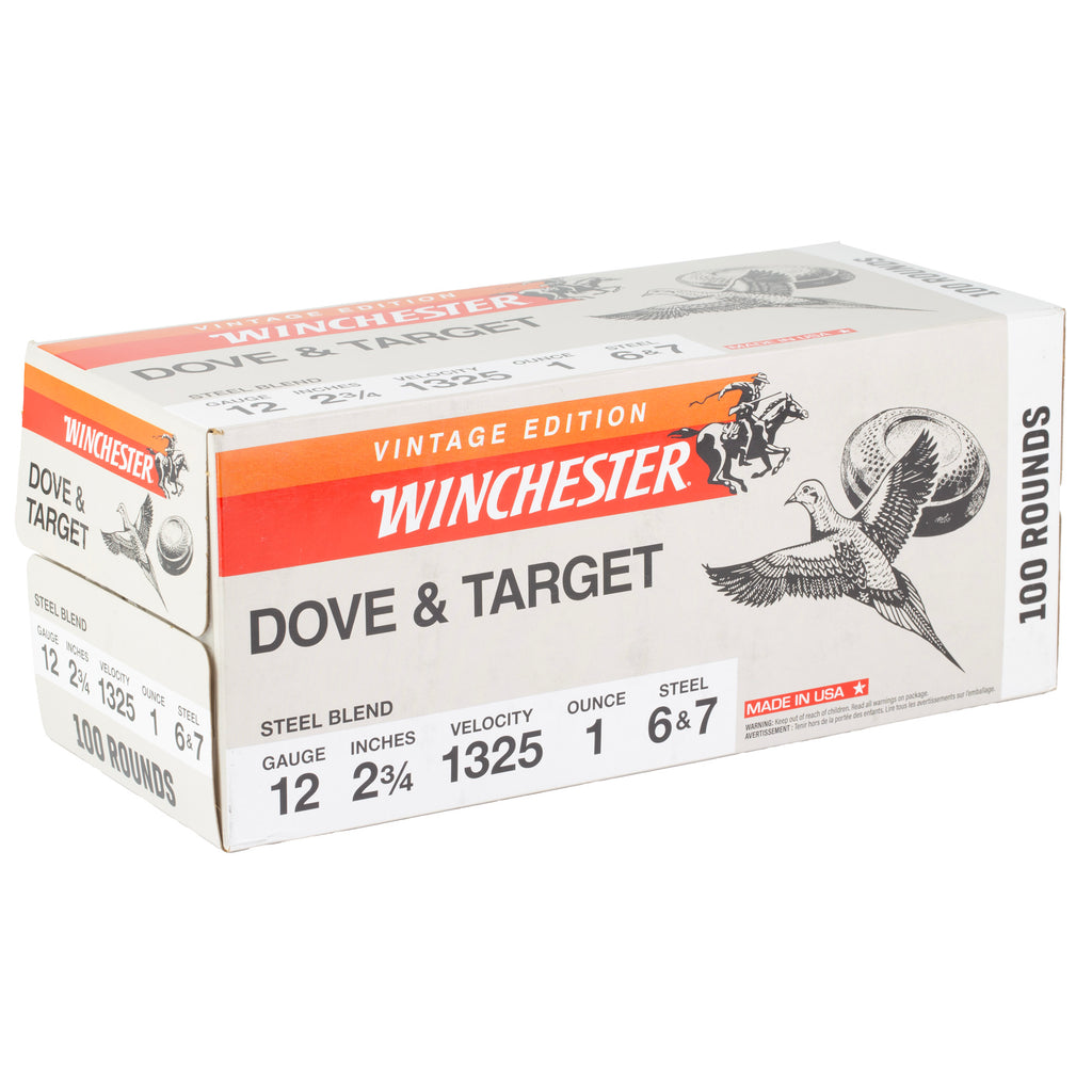 Winchester Ammunition Super-X Steel 12 Gauge 2.75 Inch #6 and #7 Shot - 1 oz, 100 Rounds per Box