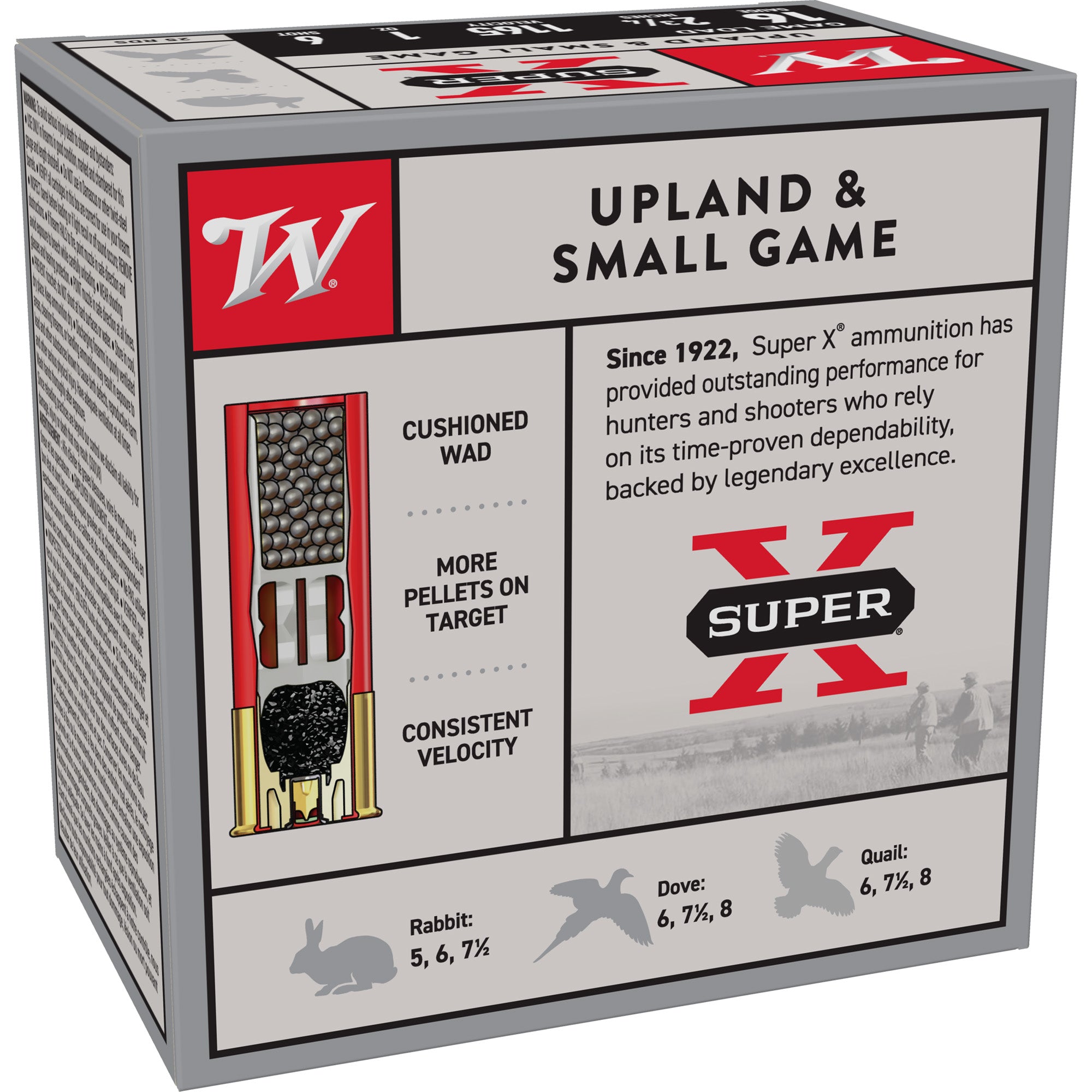 Winchester Ammunition Power Point 16 Gauge Shotshells, 1 oz, #6 shot, 25 rounds per box