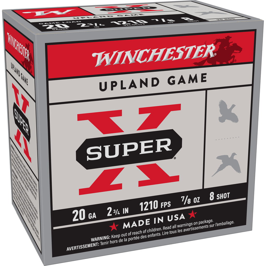 Winchester Ammunition Power Point 20 Gauge Shotshells - 2.75 Inch, #8 Shot, 0.875 oz, 25 Rounds per Box
