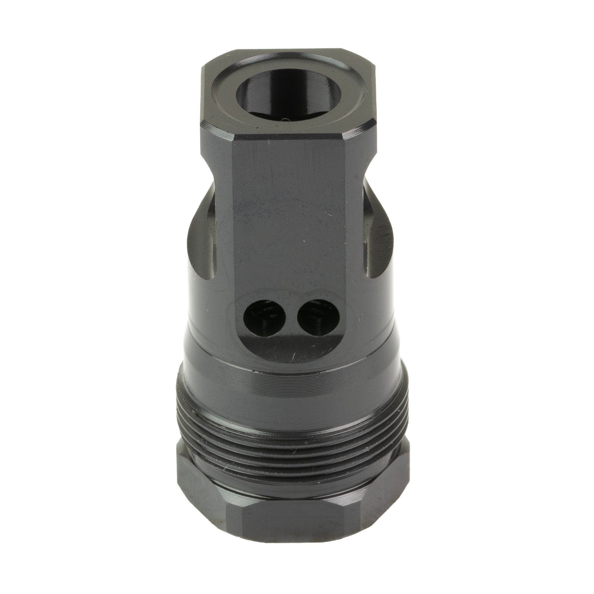 Breek Arms Plan B Echo Single-Port 9mm Muzzle Brake - Compact Black Design for Reduced Recoil and Muzzle Rise