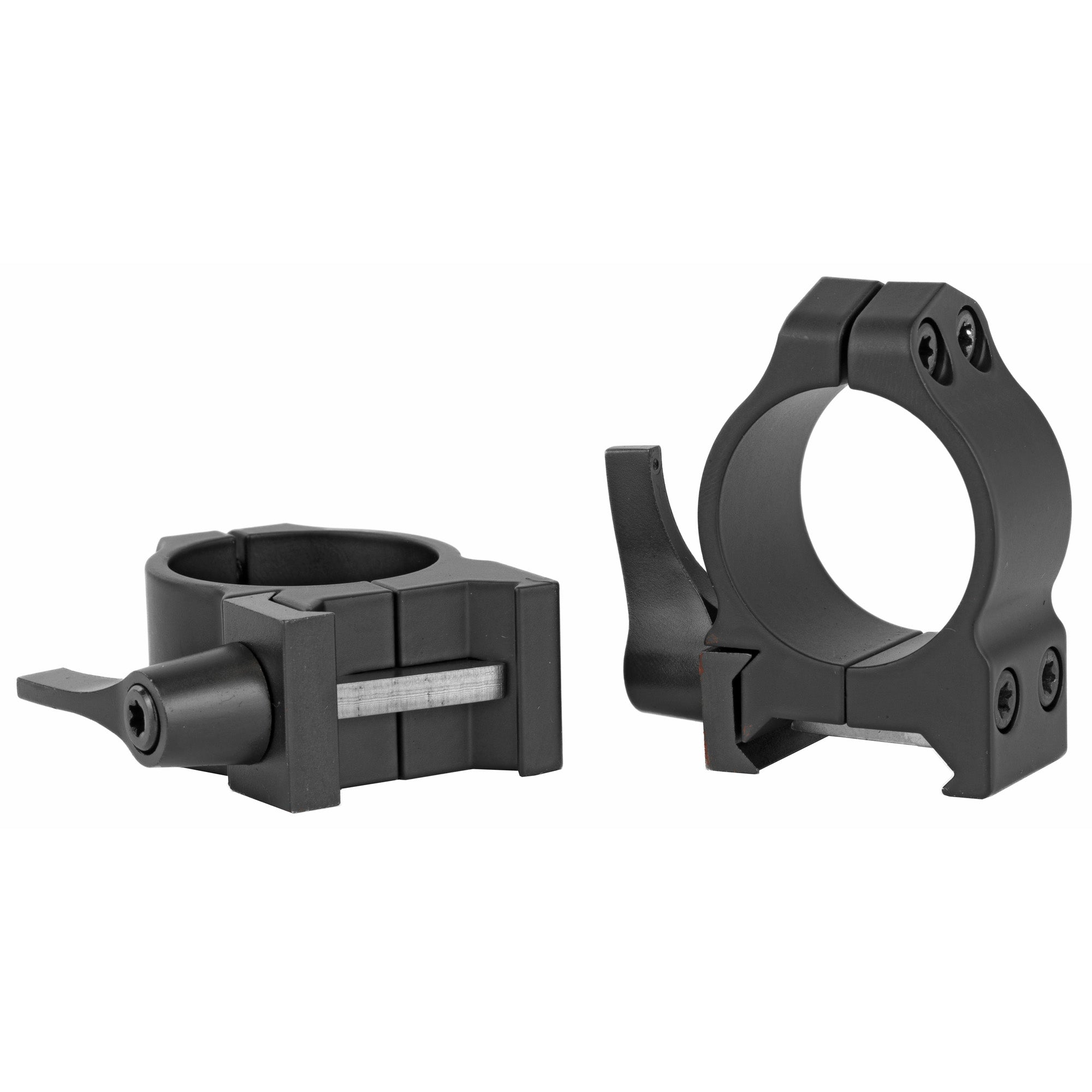 Warne Maxima QD 1 Low Matte Rifle Scope Rings – Quick-Detach Design for Zero Retention