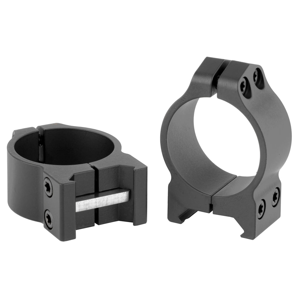 Warne Maxima PA 30mm Low Matte Scope Rings - Durable Recoil Control for Weaver Style Bases