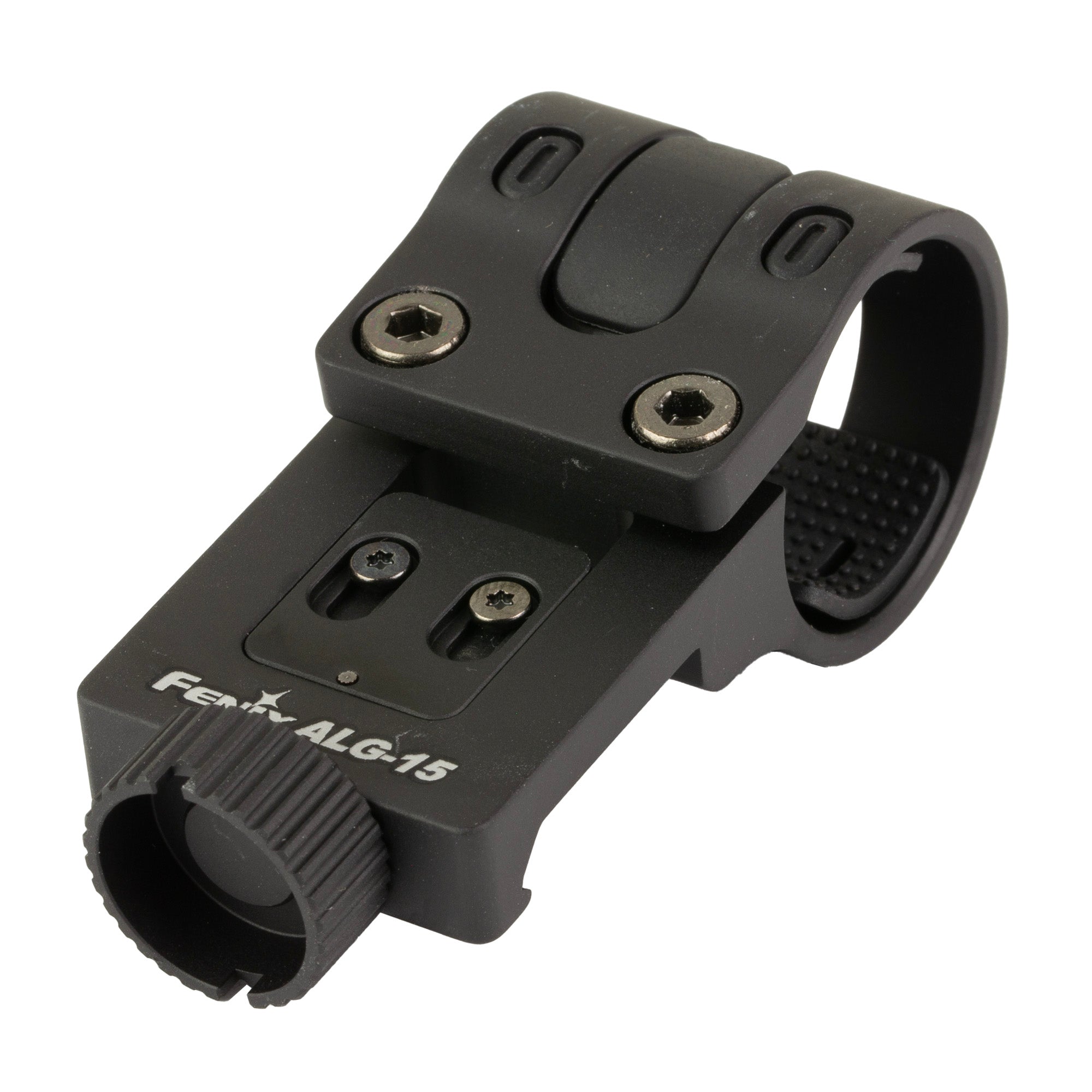 Fenix ALG-15 Picatinny Rail Mount for Flashlights - Durable Aluminum Black