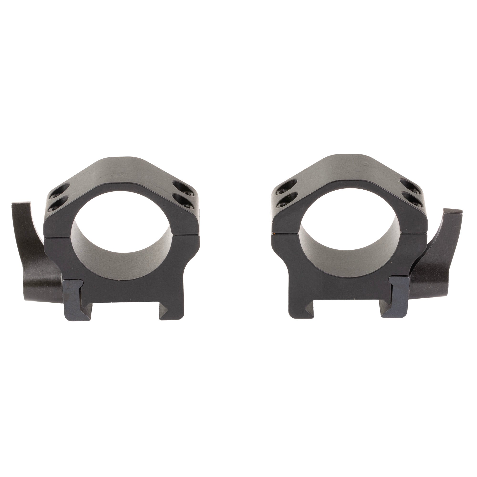Warne Maxima 1 Low Horizontal Quick Detach Scope Rings in Black
