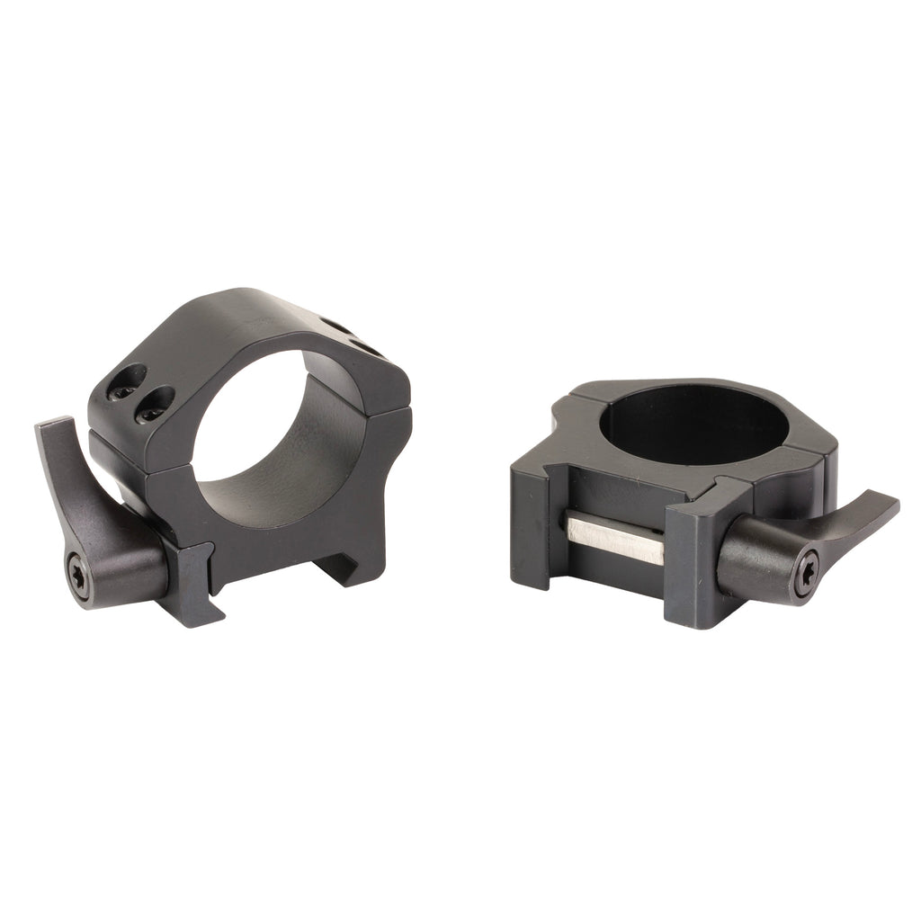 Warne Maxima 1 Low Horizontal Quick Detach Scope Rings in Black