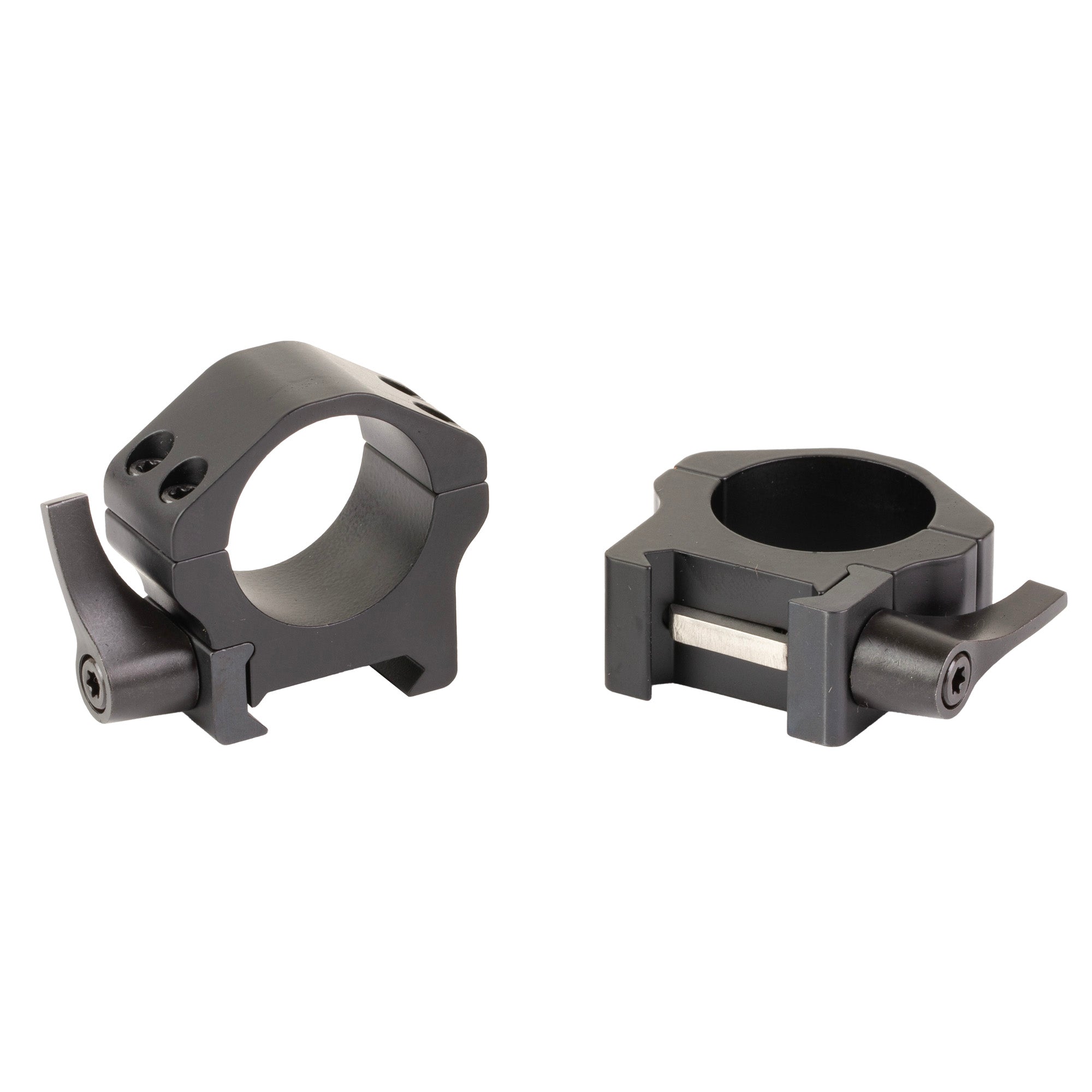 Warne Maxima 1 Low Horizontal Quick Detach Scope Rings in Black