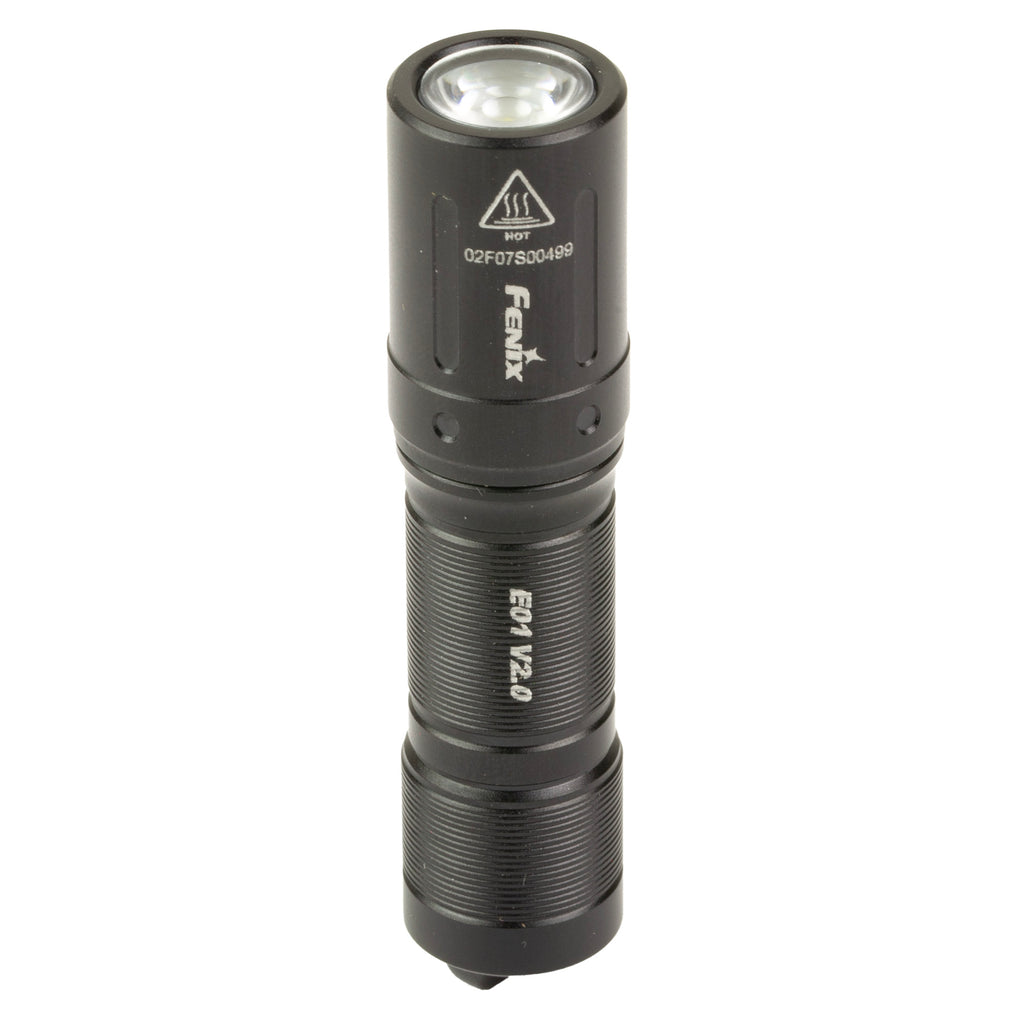 FENIX E01 V2 100 Lumen Keychain Flashlight - Compact, Waterproof, Dustproof Black