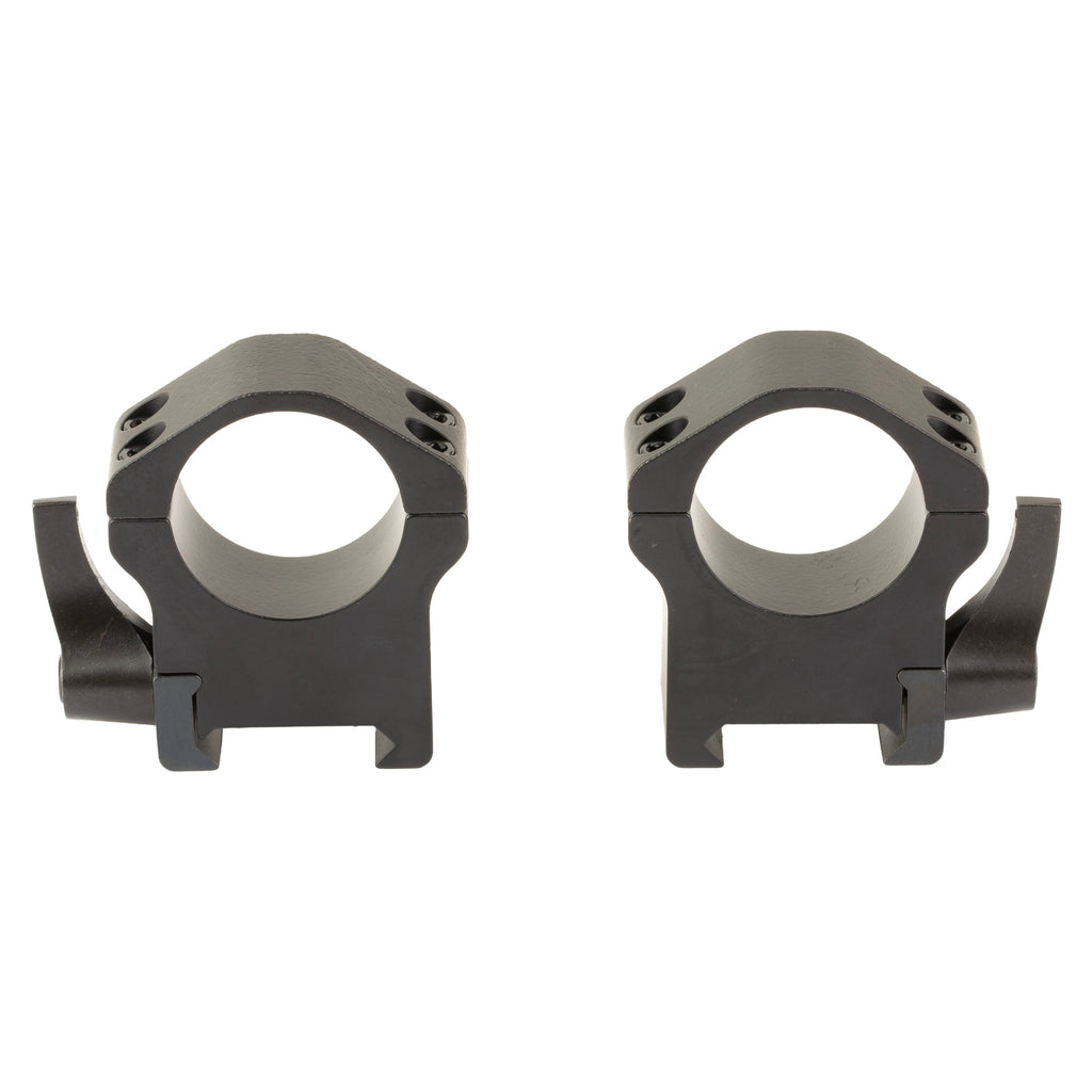 Warne Maxima 1 High Horizontal Quick Detach Scope Rings in Black