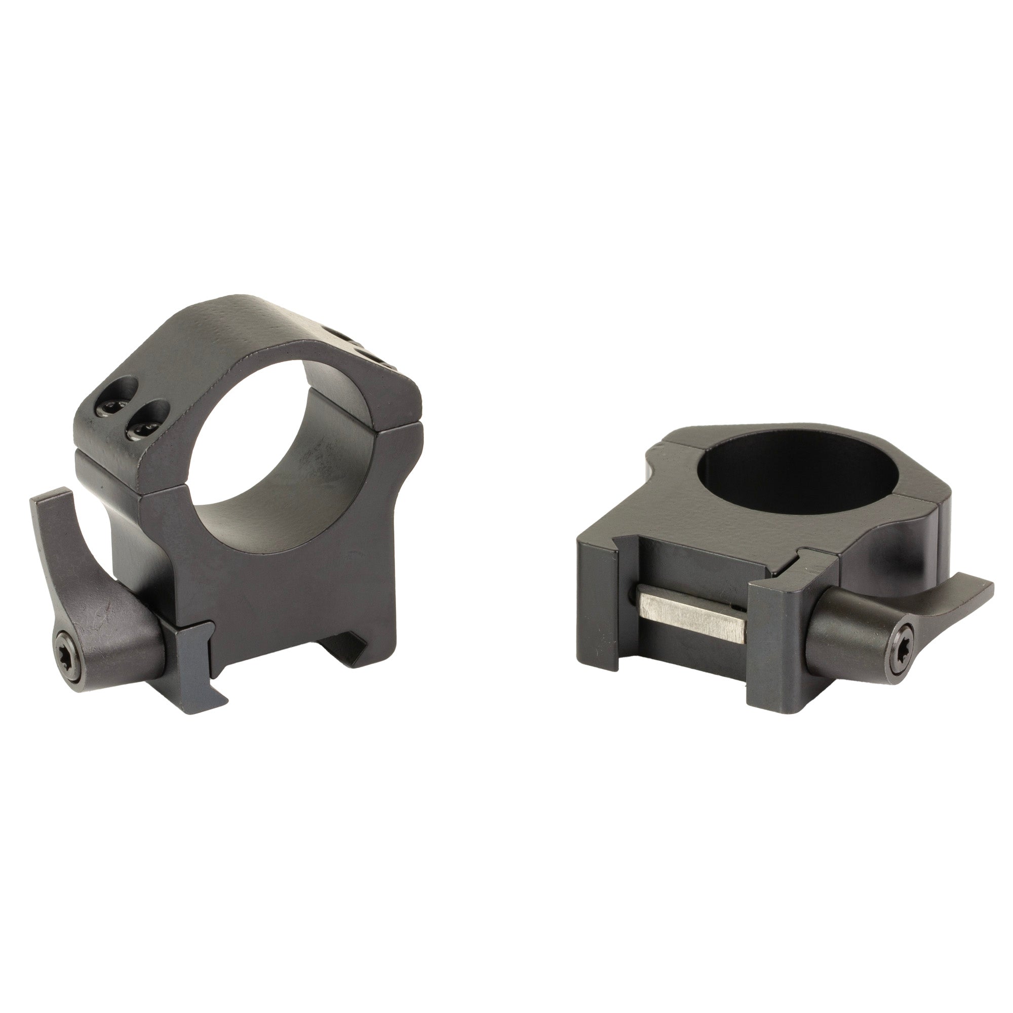 Warne Maxima 1 High Horizontal Quick Detach Scope Rings in Black