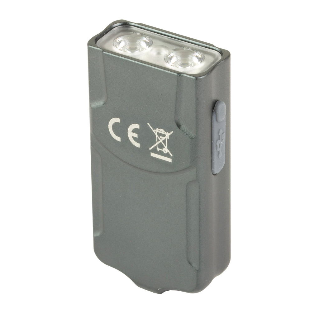 FENIX E03R V2 Rechargeable 500 Lumens Keychain Flashlight in Gray