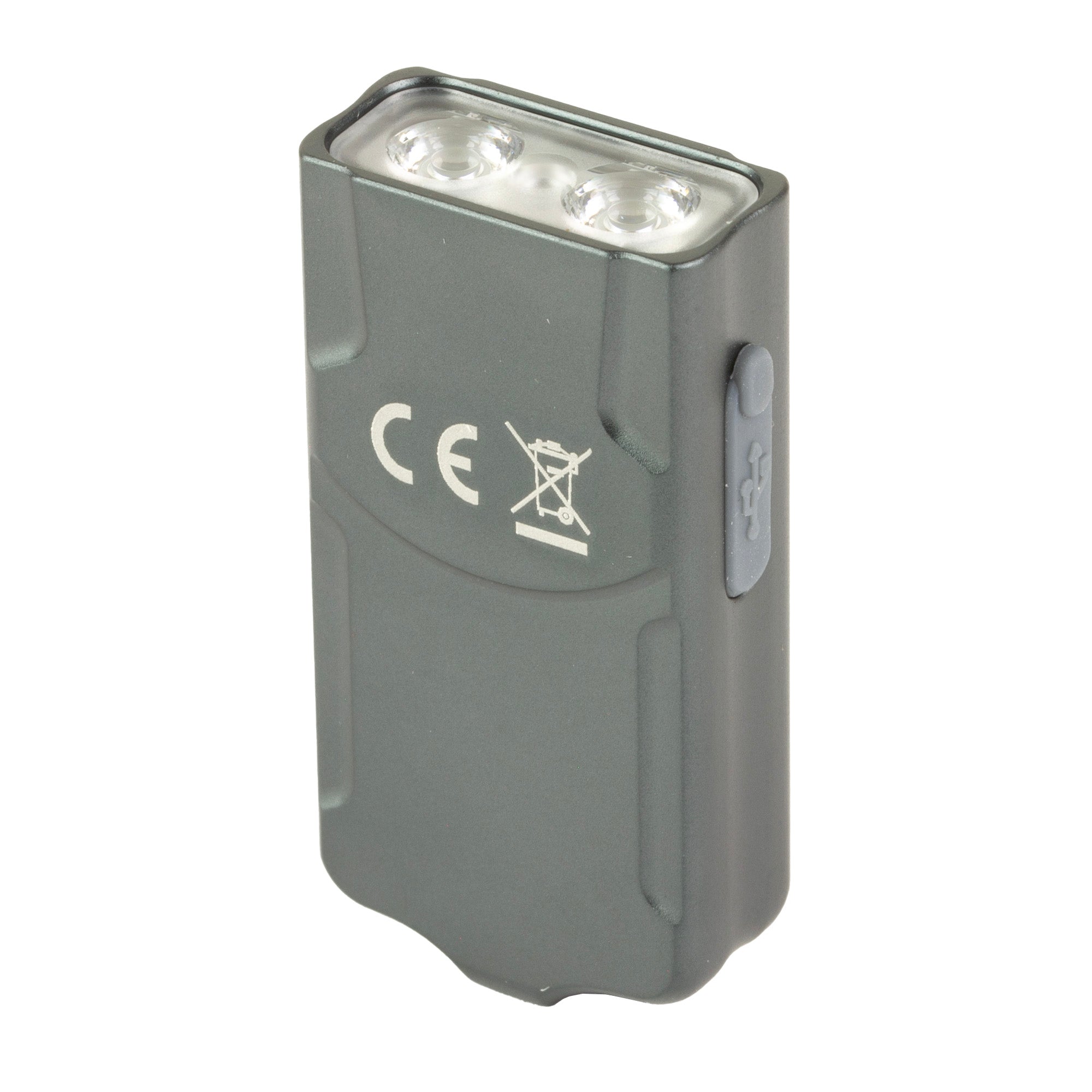 FENIX E03R V2 Rechargeable 500 Lumens Keychain Flashlight in Gray