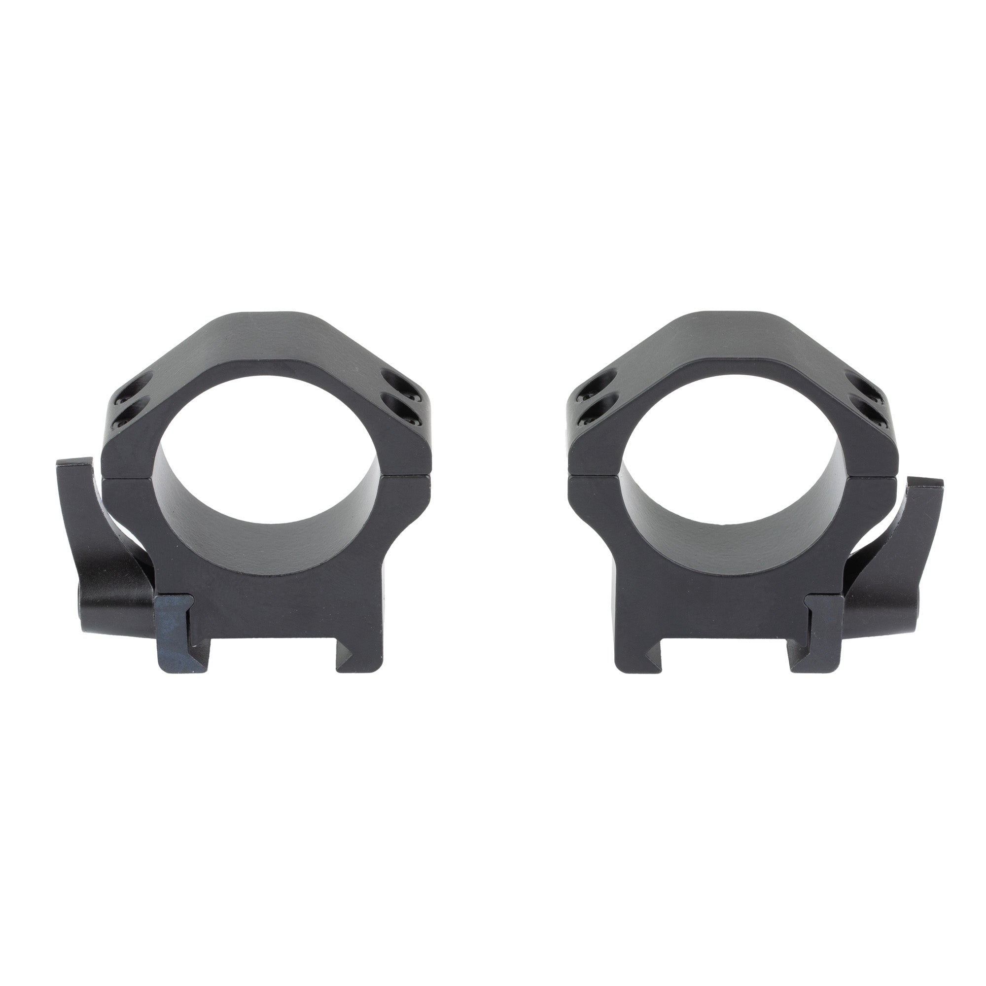 Warne Maxima 30mm Horizontal Quick Detach Scope Rings - Medium Black