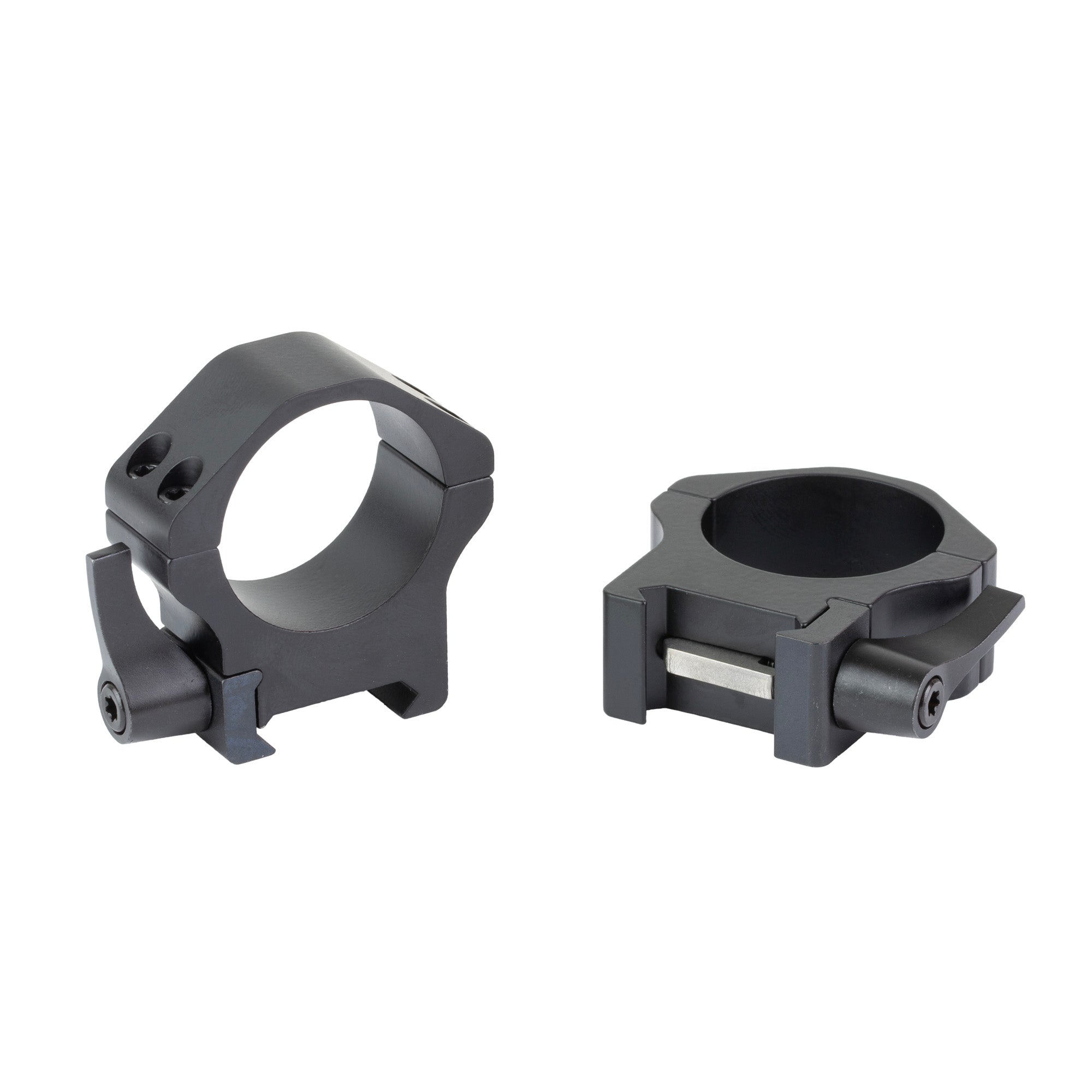 Warne Maxima 30mm Horizontal Quick Detach Scope Rings - Medium Black