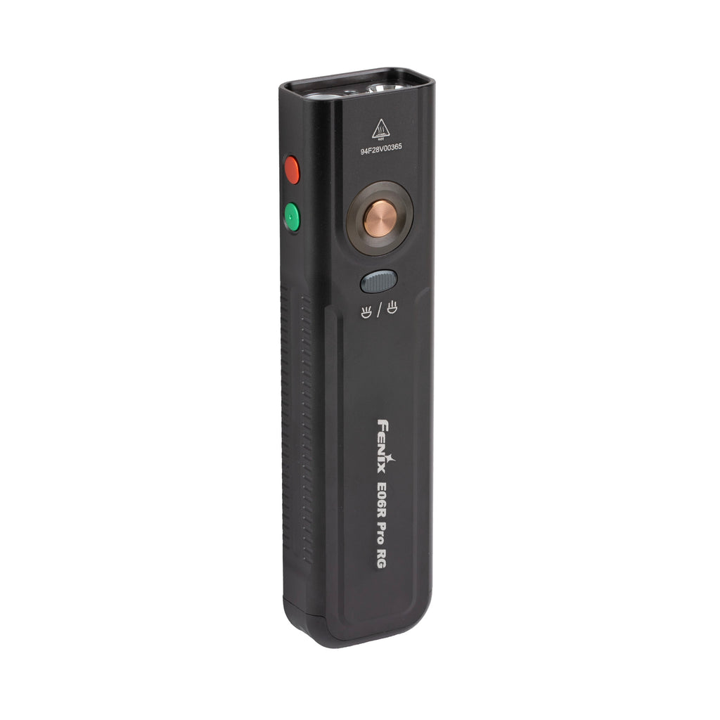 FENIX E06R PRO RG Rechargeable Flashlight with Red Light and Green Laser – Black