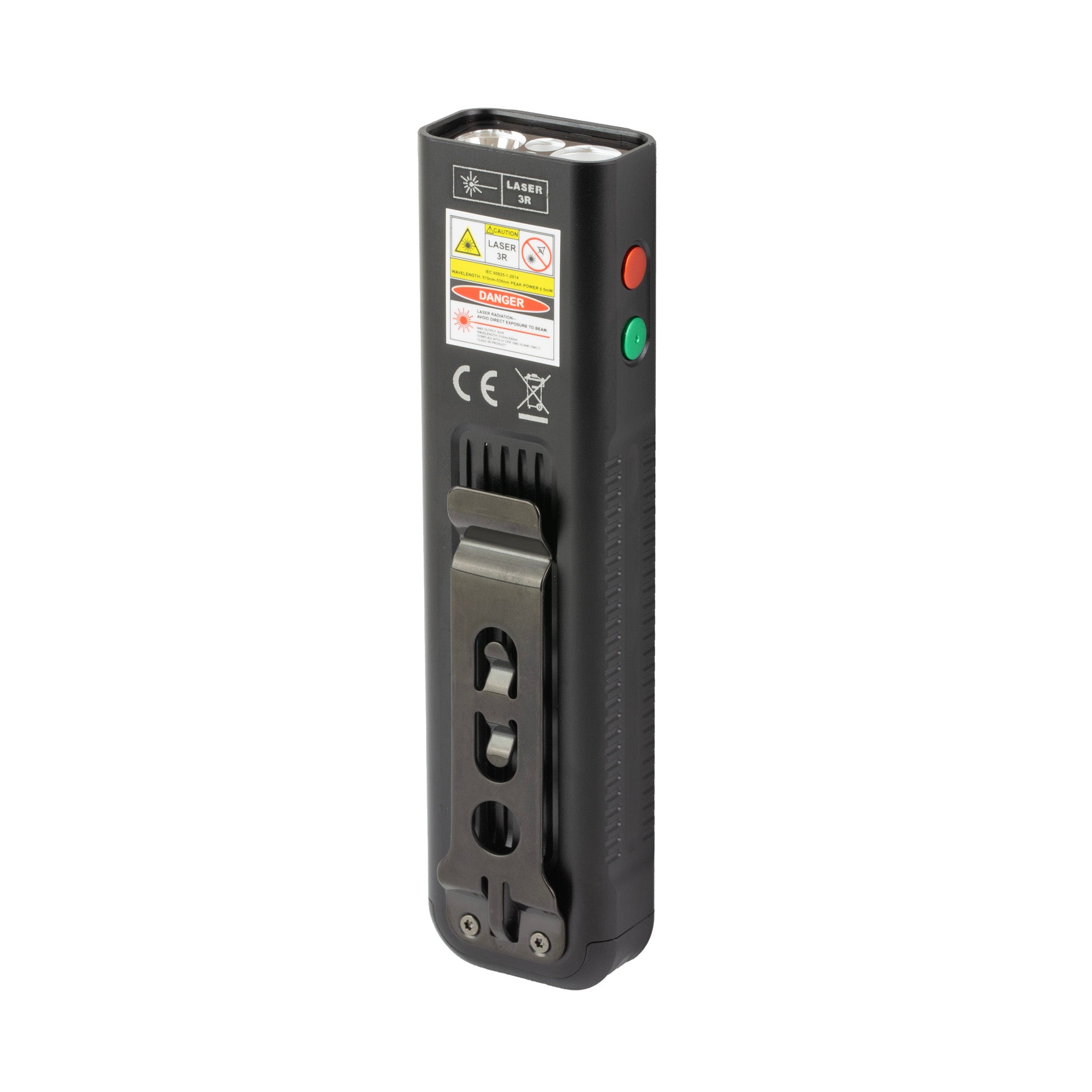 FENIX E06R PRO RG Rechargeable Flashlight with Red Light and Green Laser – Black