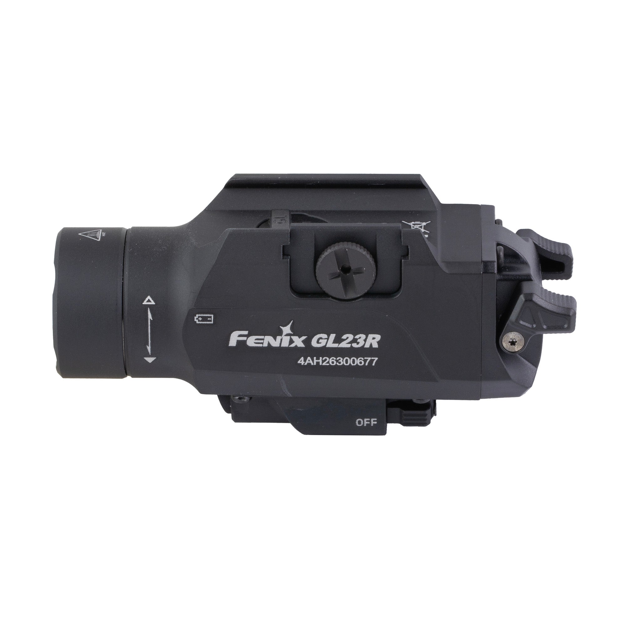 FENIX GL23R 1200 Lumen Rechargeable Weapon Light with Green Laser for Full-Sized Pistols