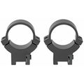 Warne 7.3 Series 1 High Matte Rimfire Rings - Versatile 3/8" and 11mm Dovetail Compatibility