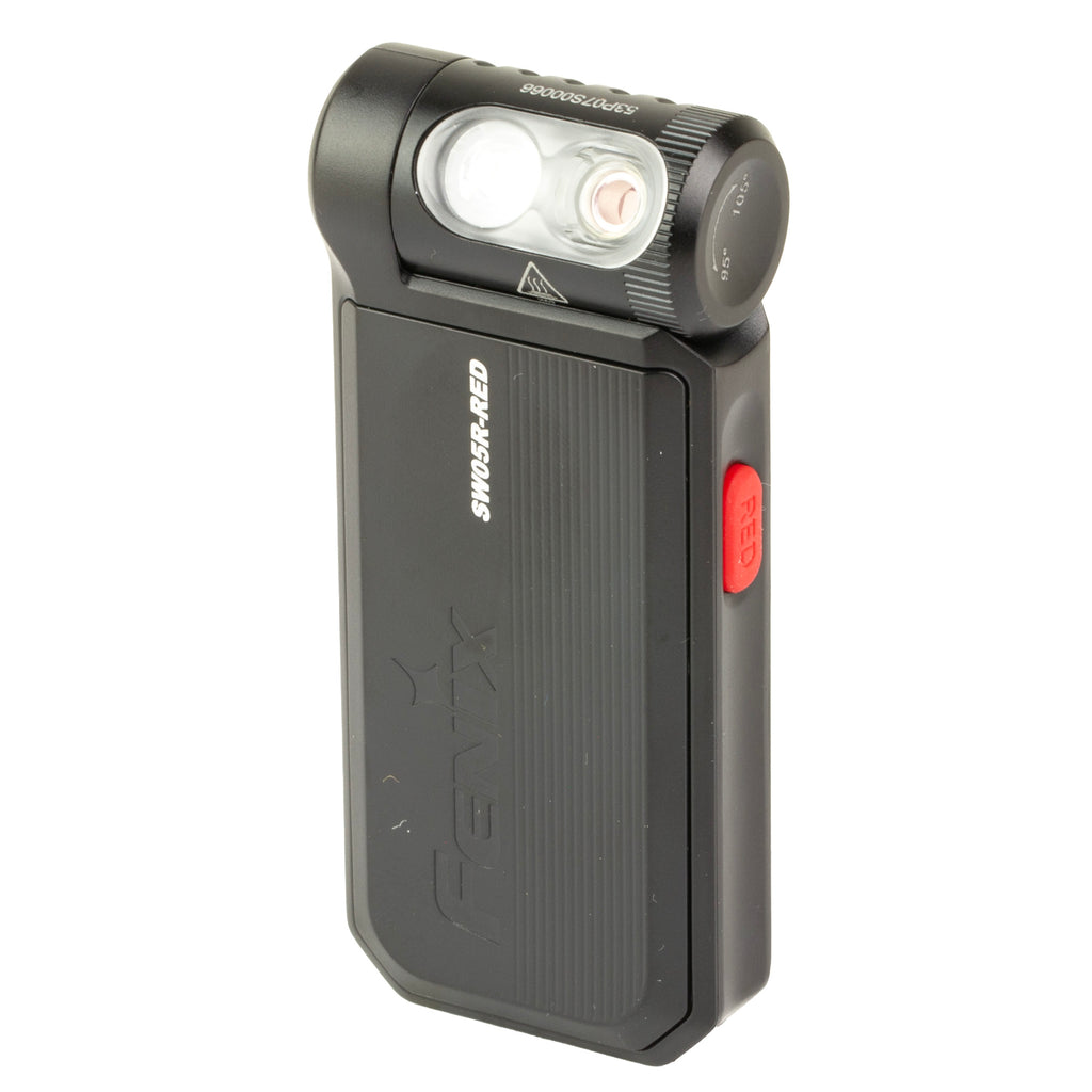 FENIX SW05R-RED Clip-On Flashlight with 150 Lumens and Red Light Mode