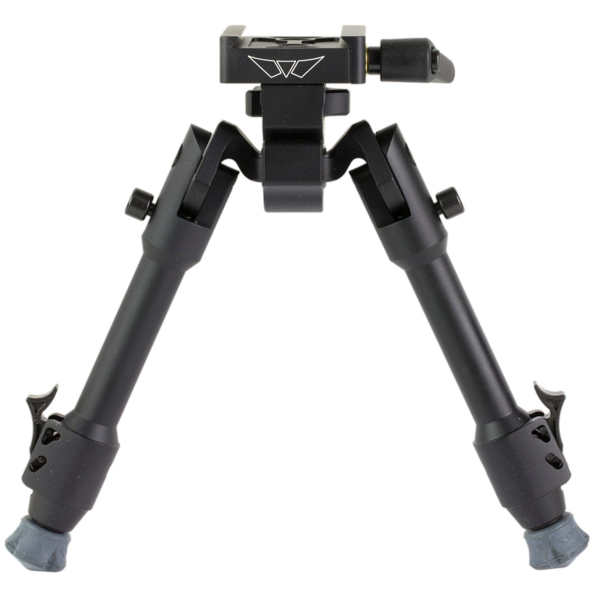Warne Skyline Precision Bipod with Picatinny Rail Mount - Adjustable Height and Panning in Black