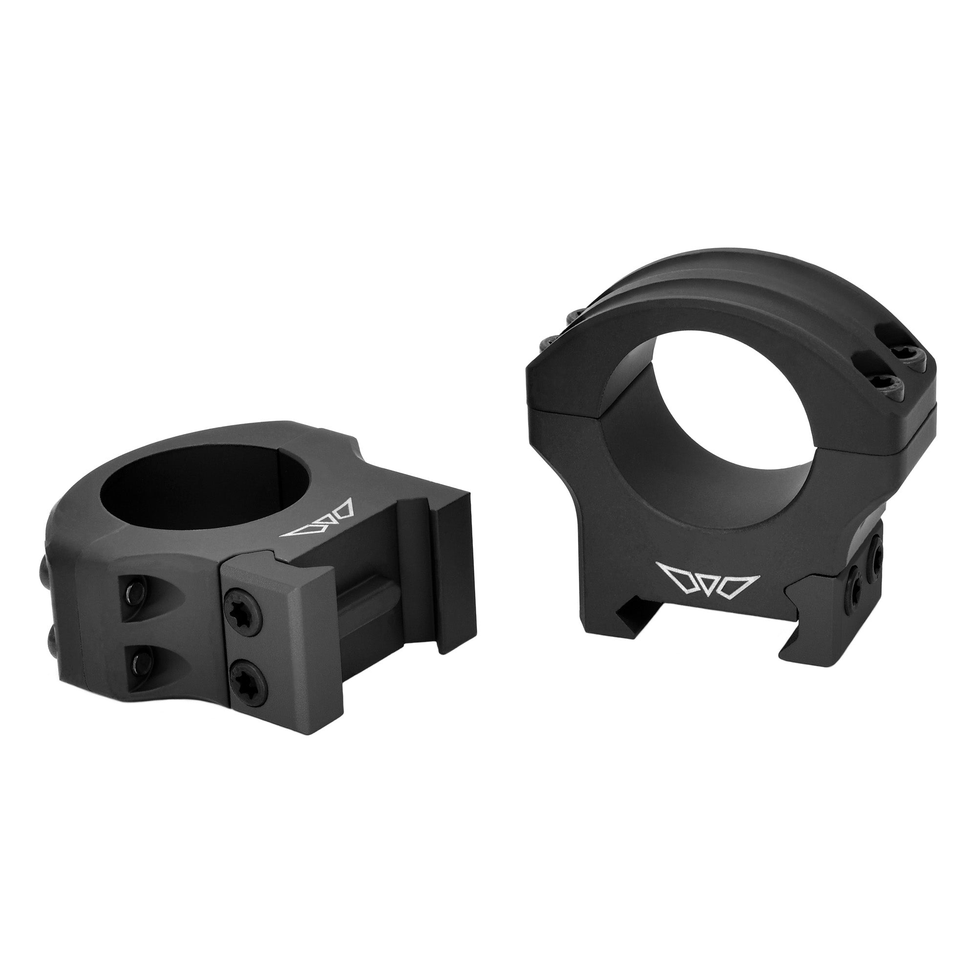 Warne HyperLite 1 Inch Medium Scope Rings - Lightweight Aluminum Mounts for Precision Shooting