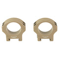 Warne HyperLite 30mm Low Scope Rings in Flat Dark Earth - Lightweight and Strong Optic Mounts