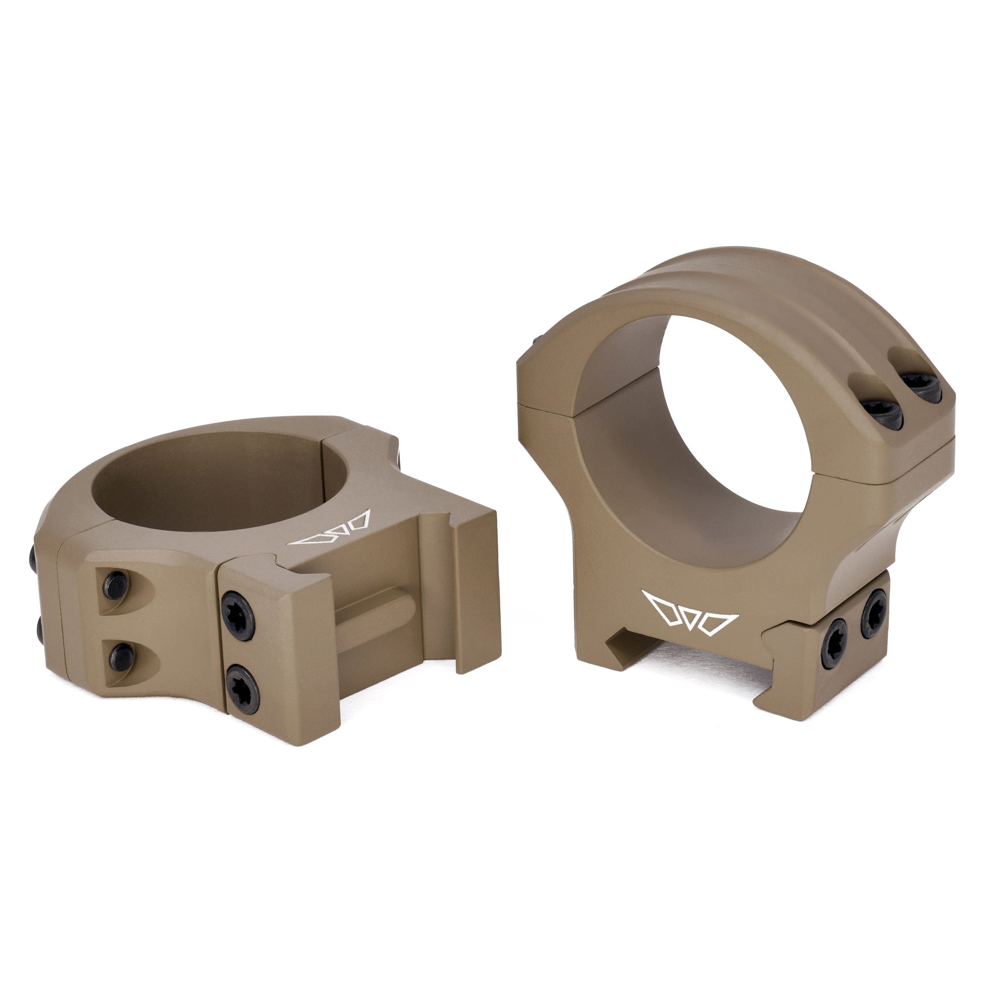 Warne HyperLite 30mm High Scope Rings in Flat Dark Earth