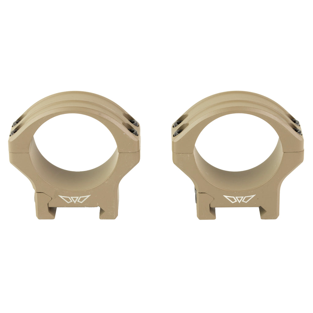 Warne HyperLite 34mm Low Scope Rings in Flat Dark Earth – Lightweight and Durable Optic Mounts