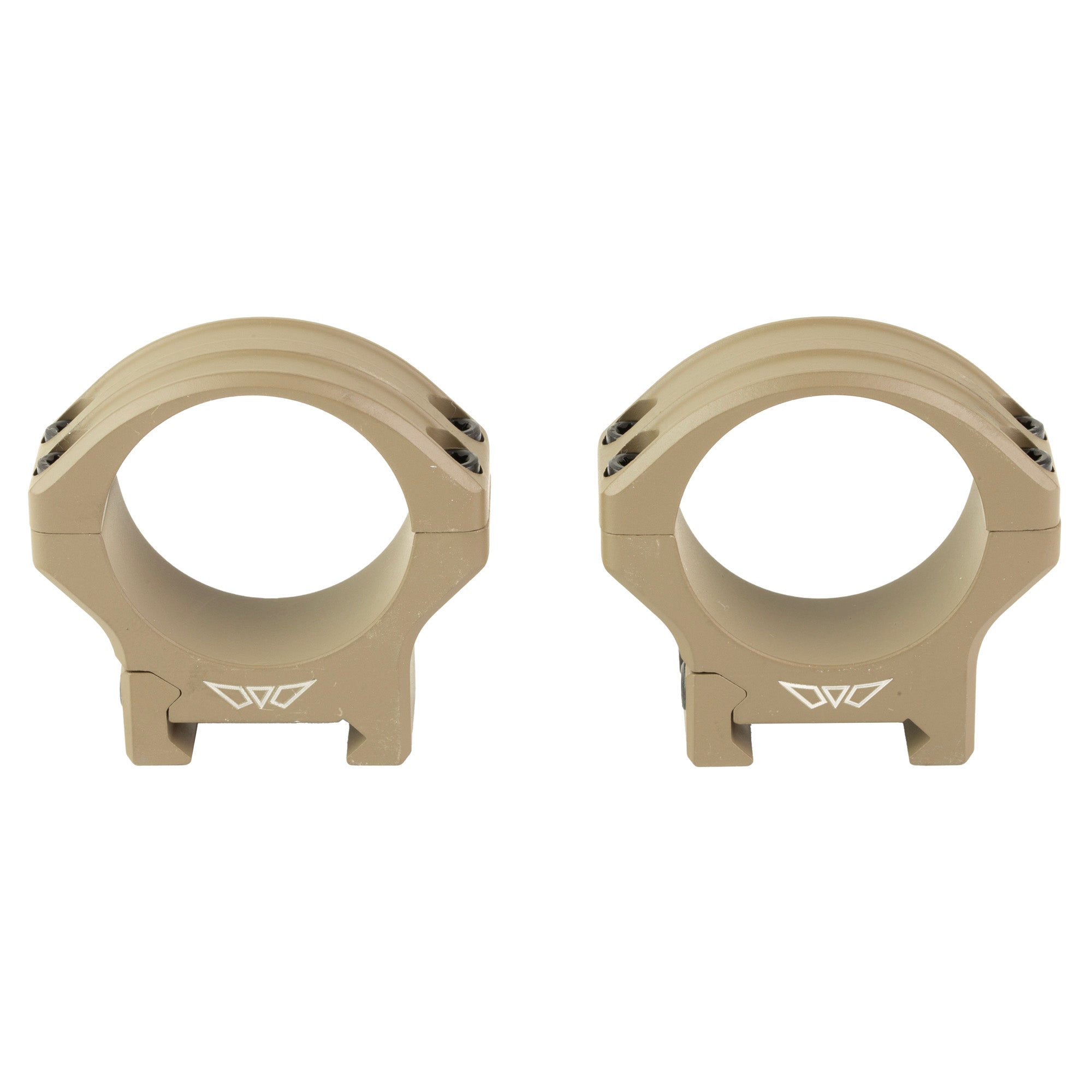 Warne HyperLite 34mm Low Scope Rings in Flat Dark Earth – Lightweight and Durable Optic Mounts
