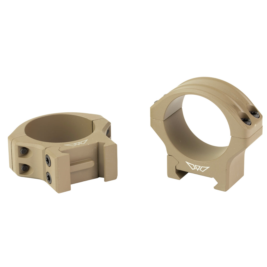 Warne HyperLite 34mm Low Scope Rings in Flat Dark Earth – Lightweight and Durable Optic Mounts
