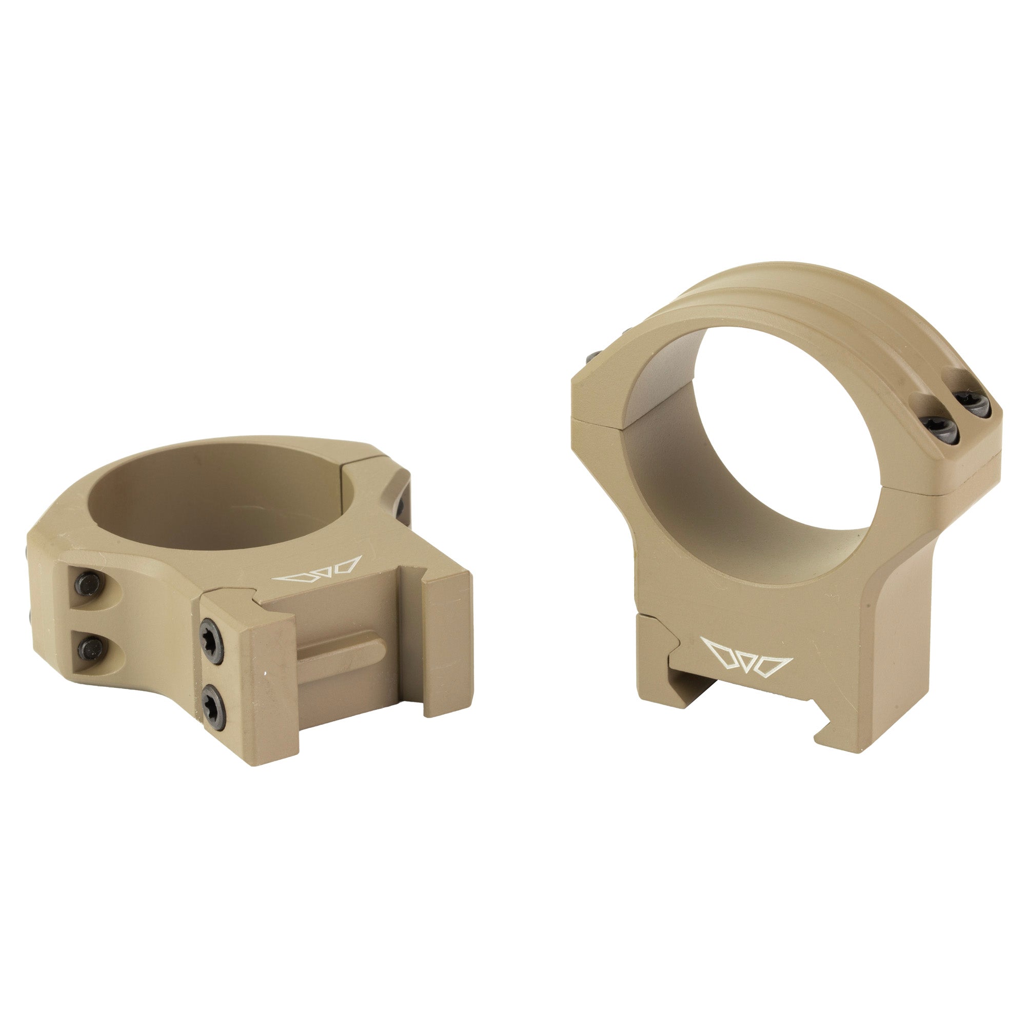 Warne HyperLite 34mm High Scope Rings in Flat Dark Earth