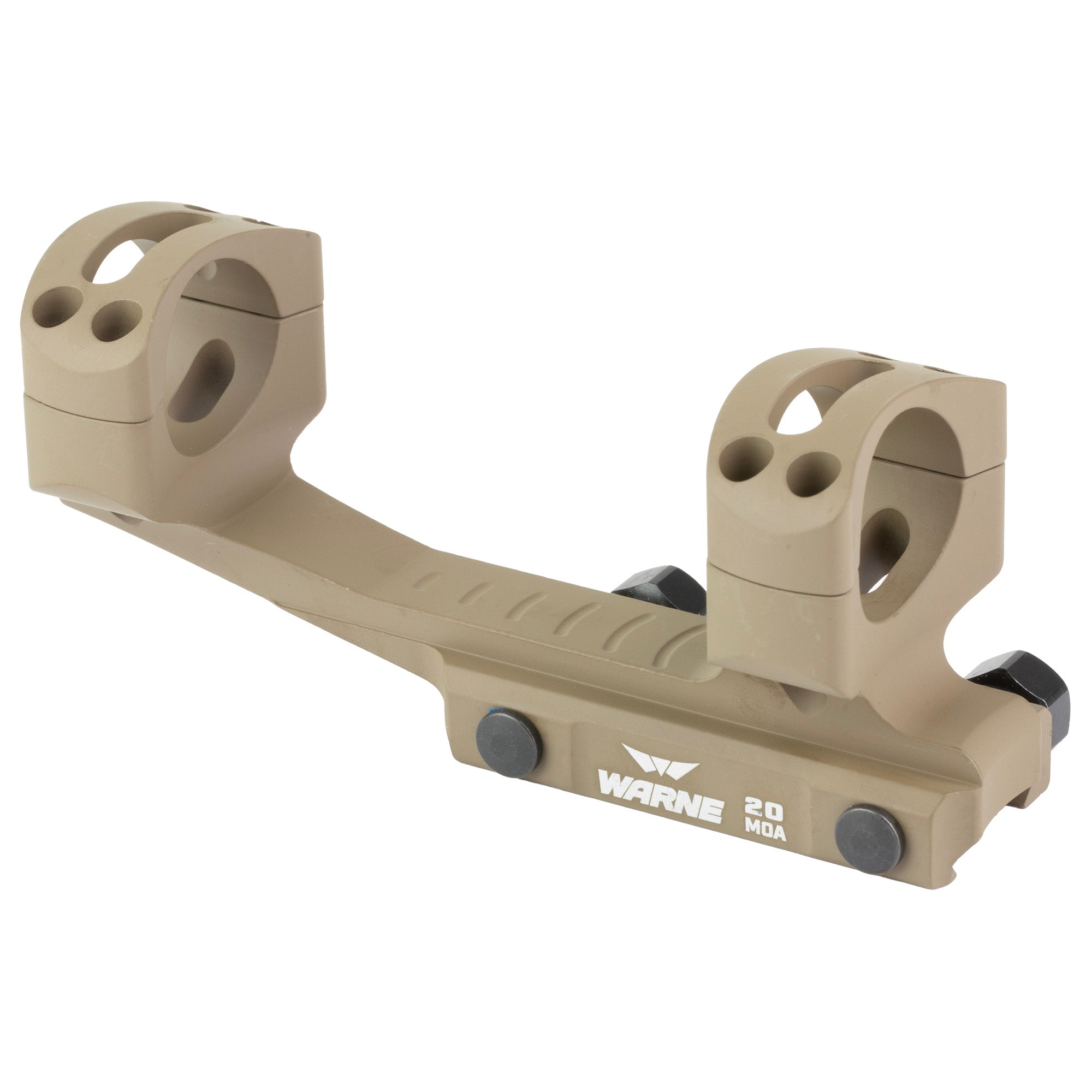Warne Skeletonized 20MOA Extended Mount for 1 Inch Riflescopes in Flat Dark Earth