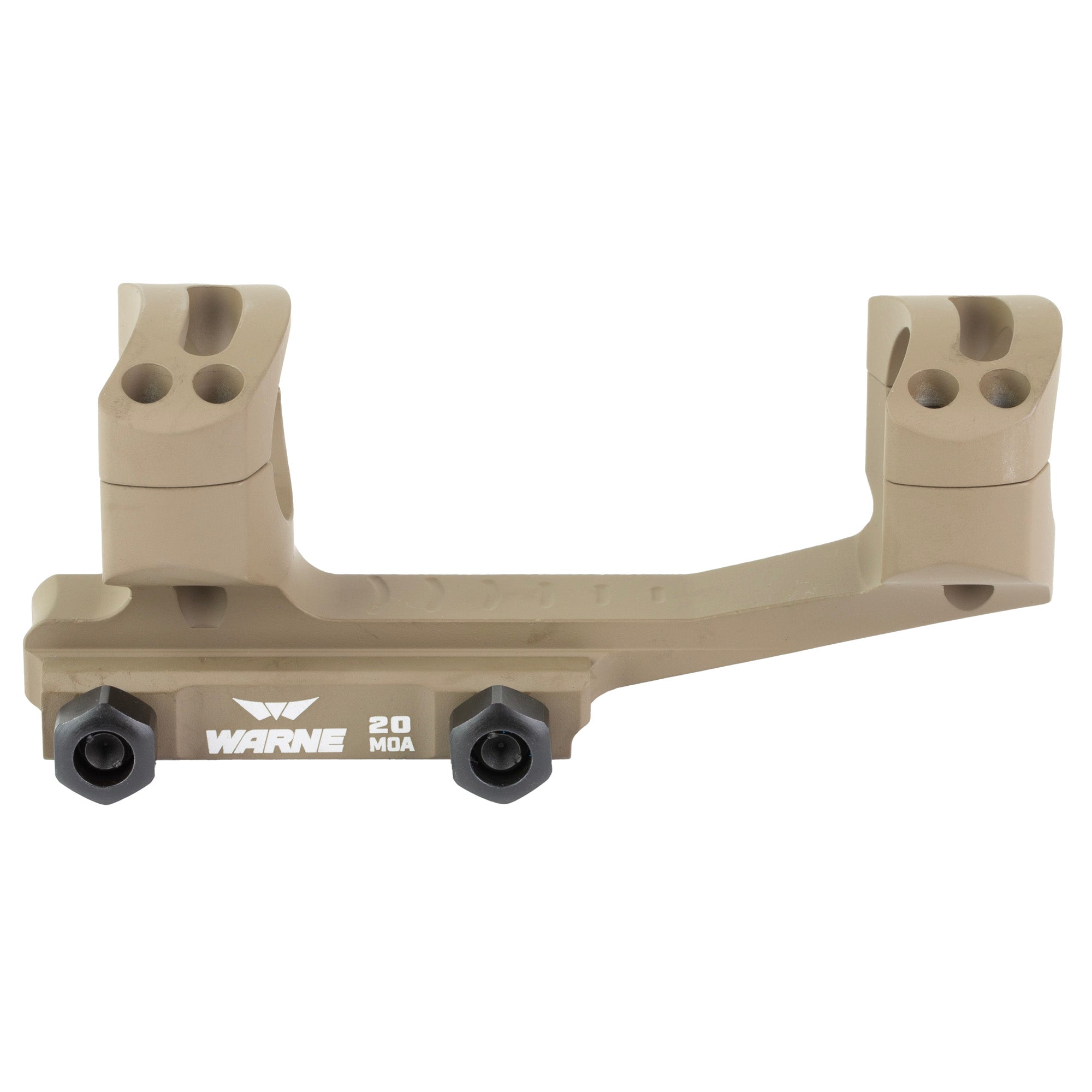 Warne Skeletonized 20MOA Extended Mount for 1 Inch Riflescopes in Flat Dark Earth