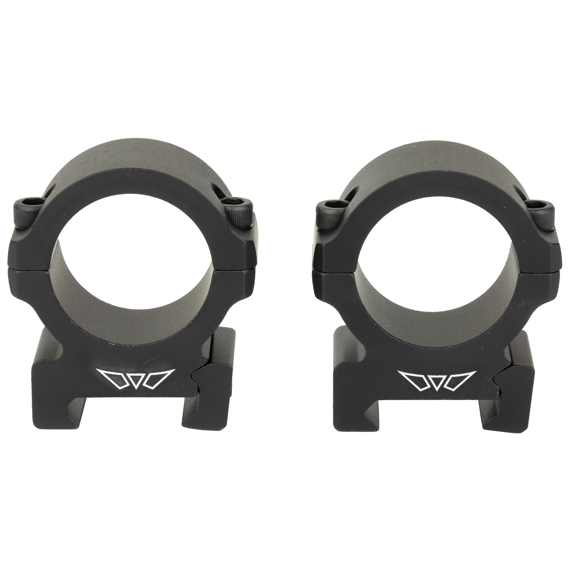 Warne Vapor Horizontal Scope Rings – 1 Inch Medium Height Black for Centerfire and Rimfire Rifles