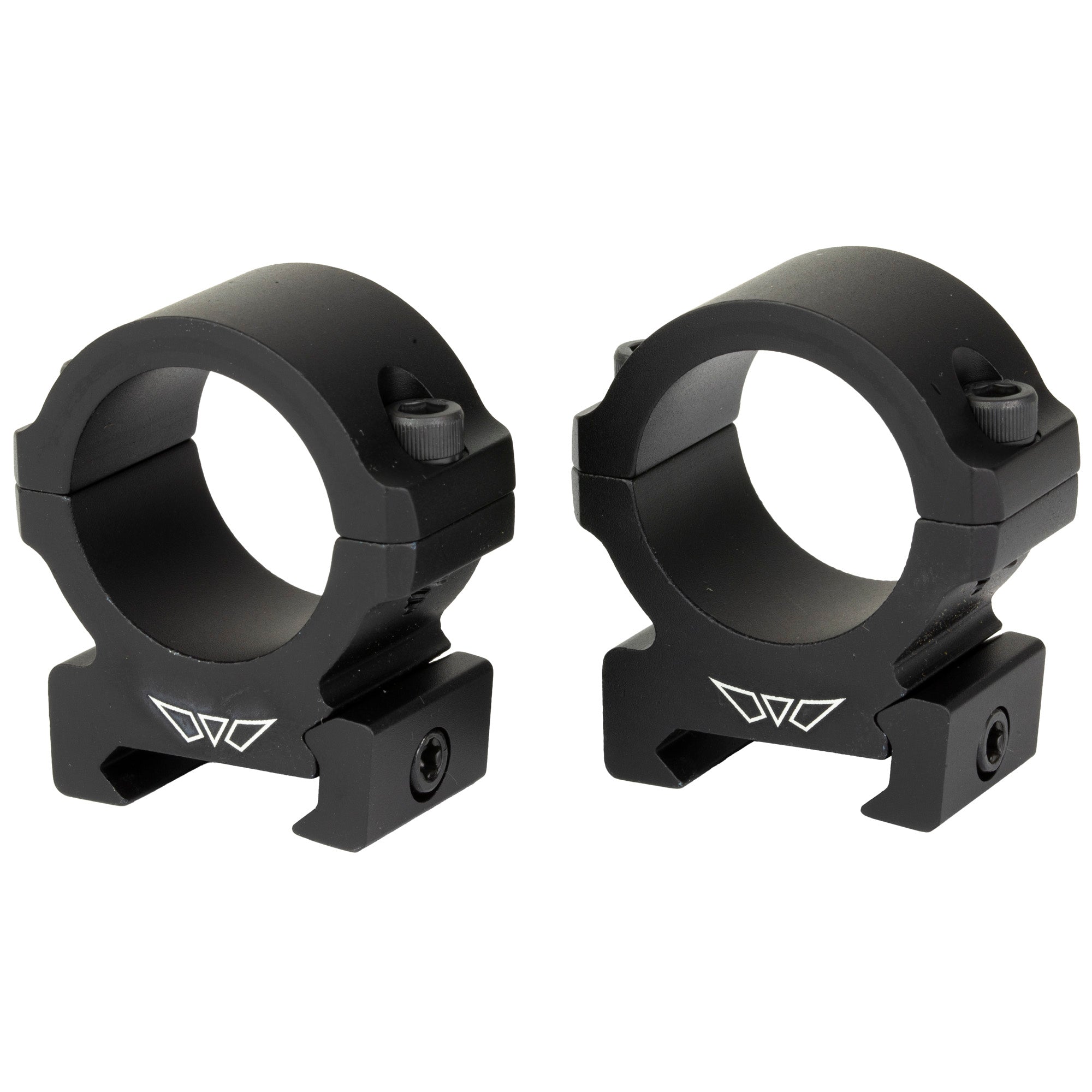 Warne Vapor Horizontal Scope Rings – 1 Inch Medium Height Black for Centerfire and Rimfire Rifles
