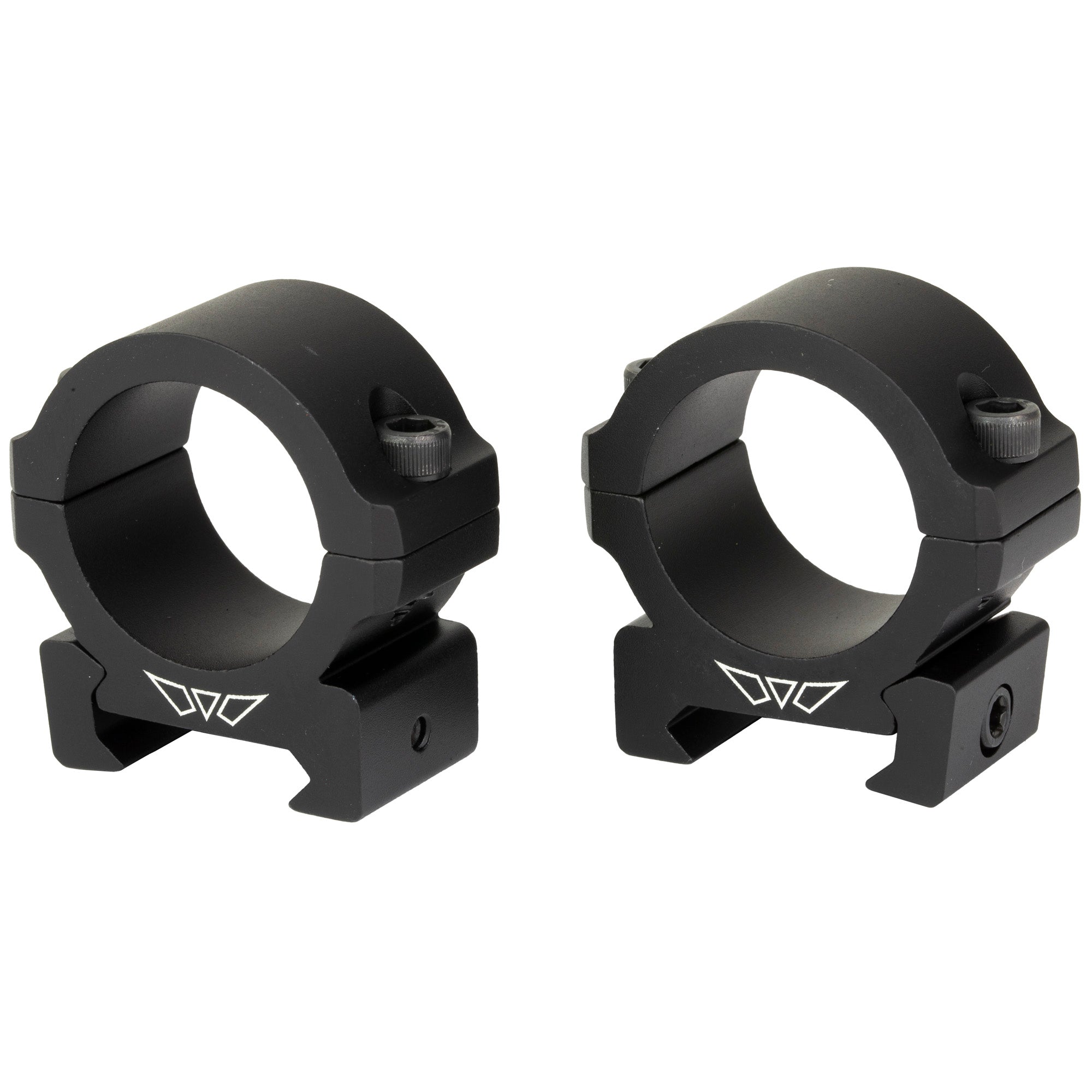 Warne Vapor 30mm Low Horizontal Scope Rings - Black