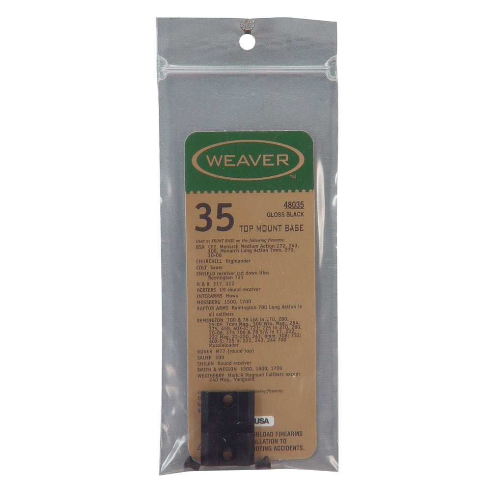 Weaver #35 Remington 700 Series Front Base - 2 Piece Aluminum Mounting System