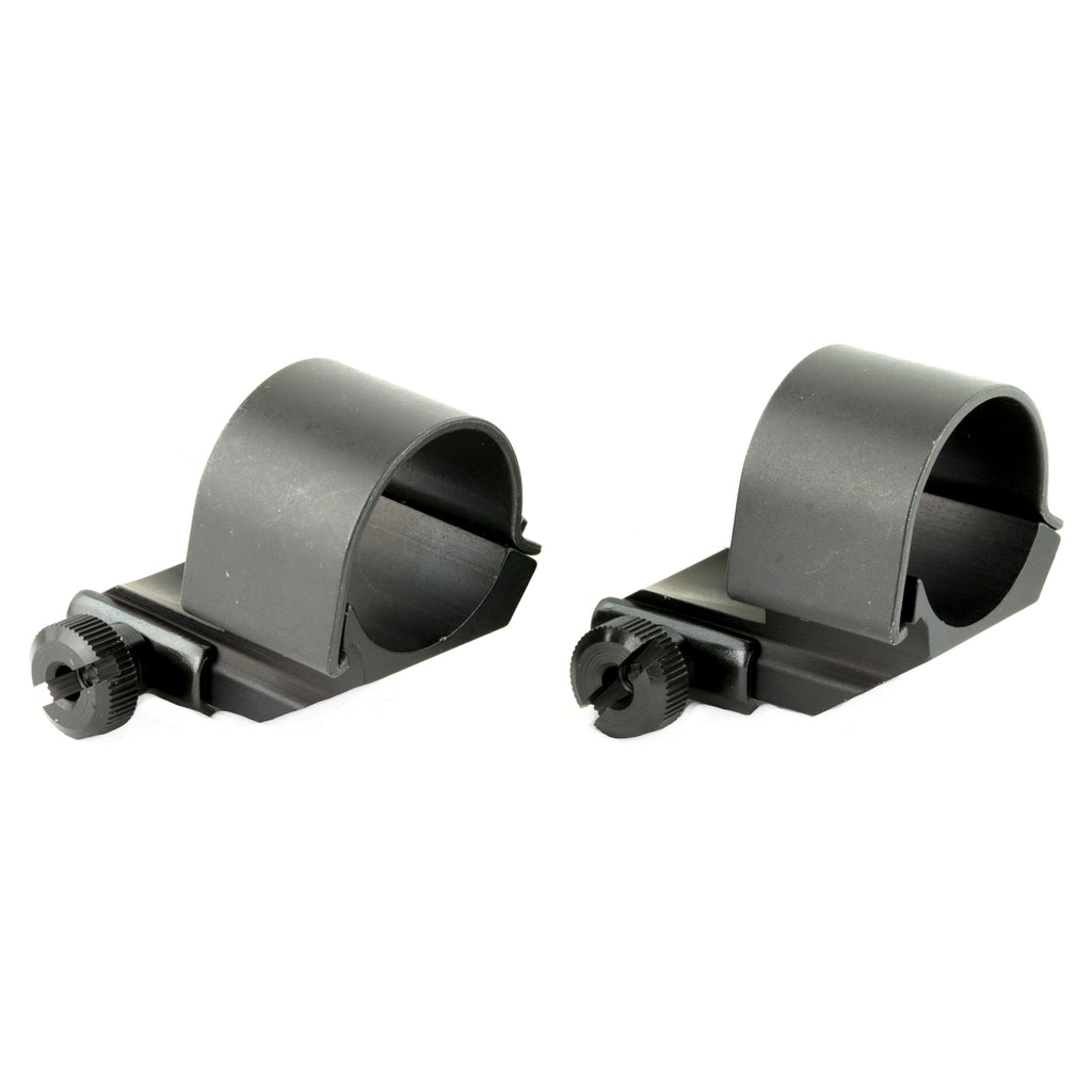 Weaver Top Mount Scope Rings - 1 High Black for Precise Eye Relief