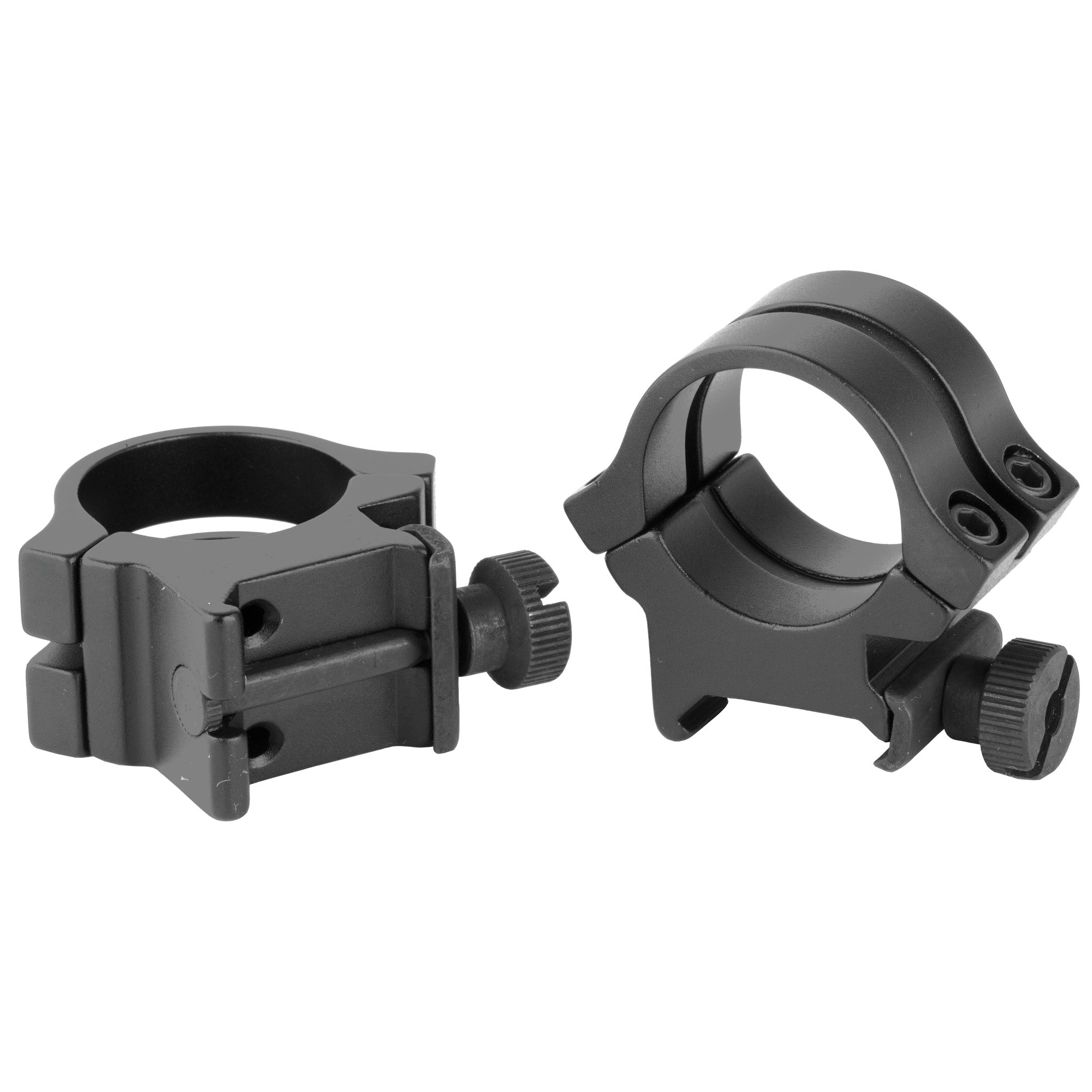 Weaver Quad Lock 1 High Black Aluminum Rings with Dual Strap and Four Screws