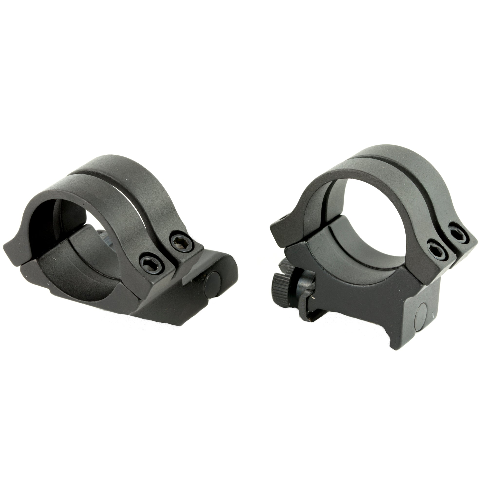 Weaver Quad Lock Rings 1 High Black - Lightweight All Aircraft Aluminum Scope Mounts