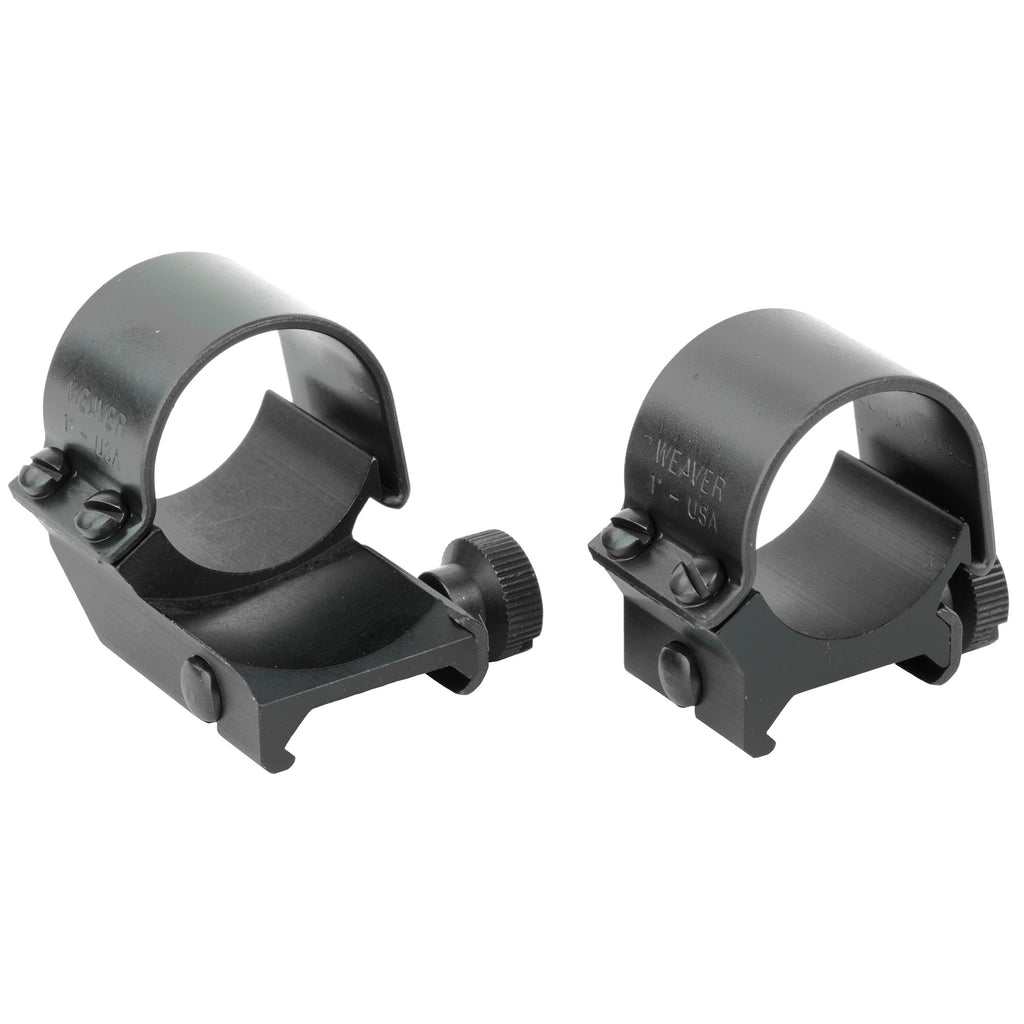 Weaver Detach Top Mount Rings, Medium Size, Black - Model 49091